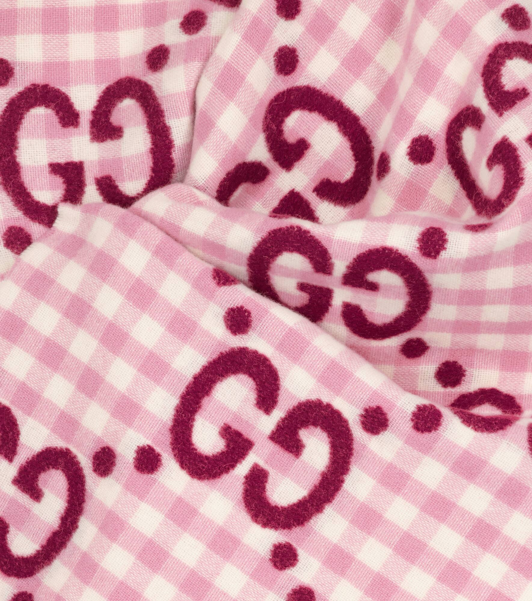 GG wool jacquard scarf - 5