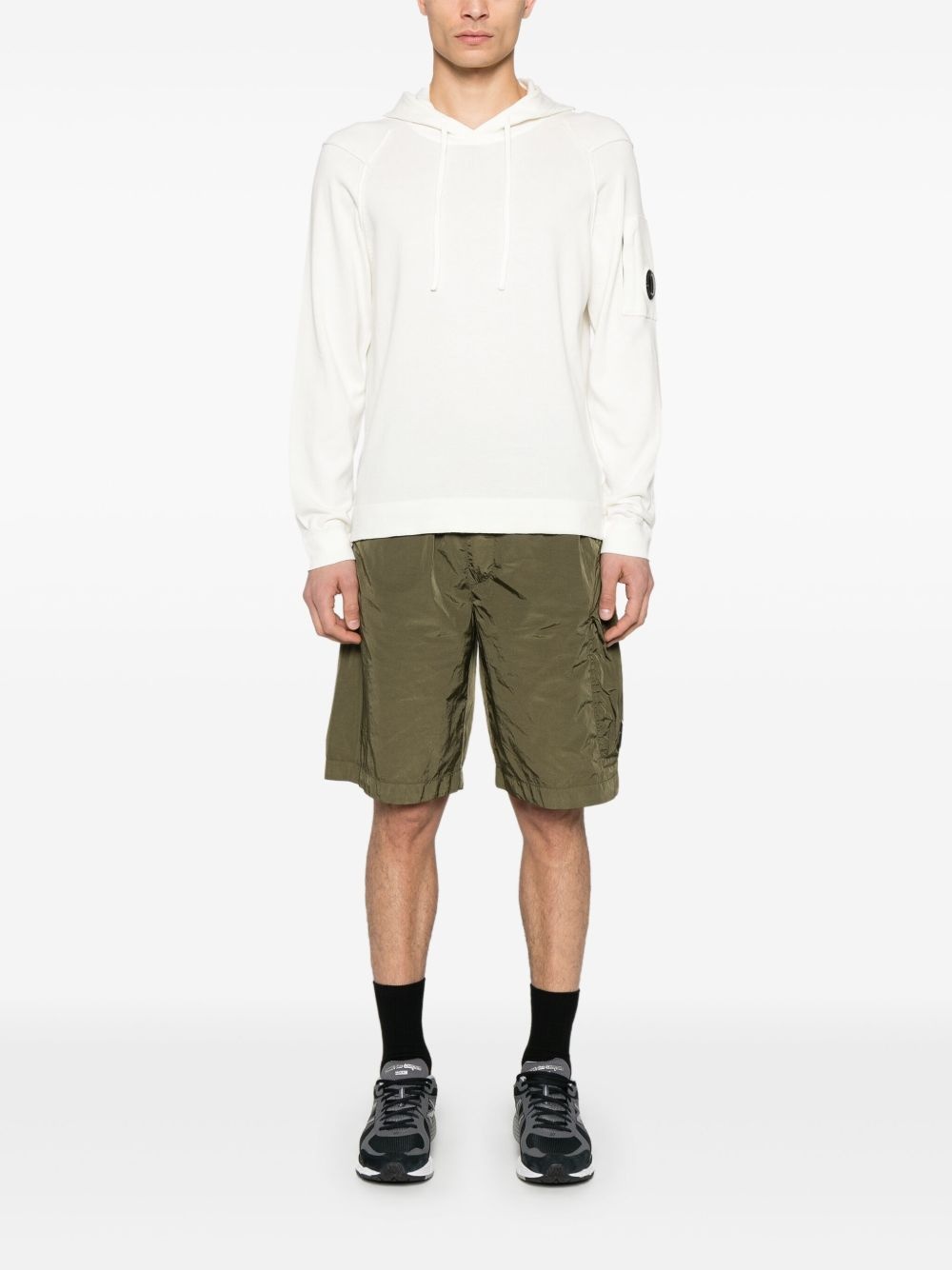Sea Island Lens-detail hoodie - 2
