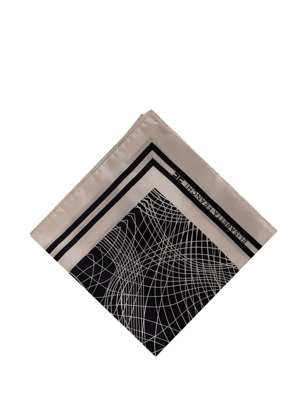 abstract-print scarf - 1