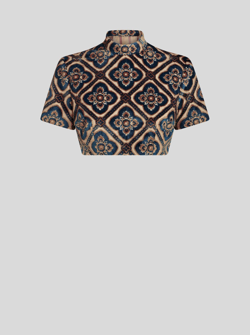 VELVET CROPPED 상단 - 1