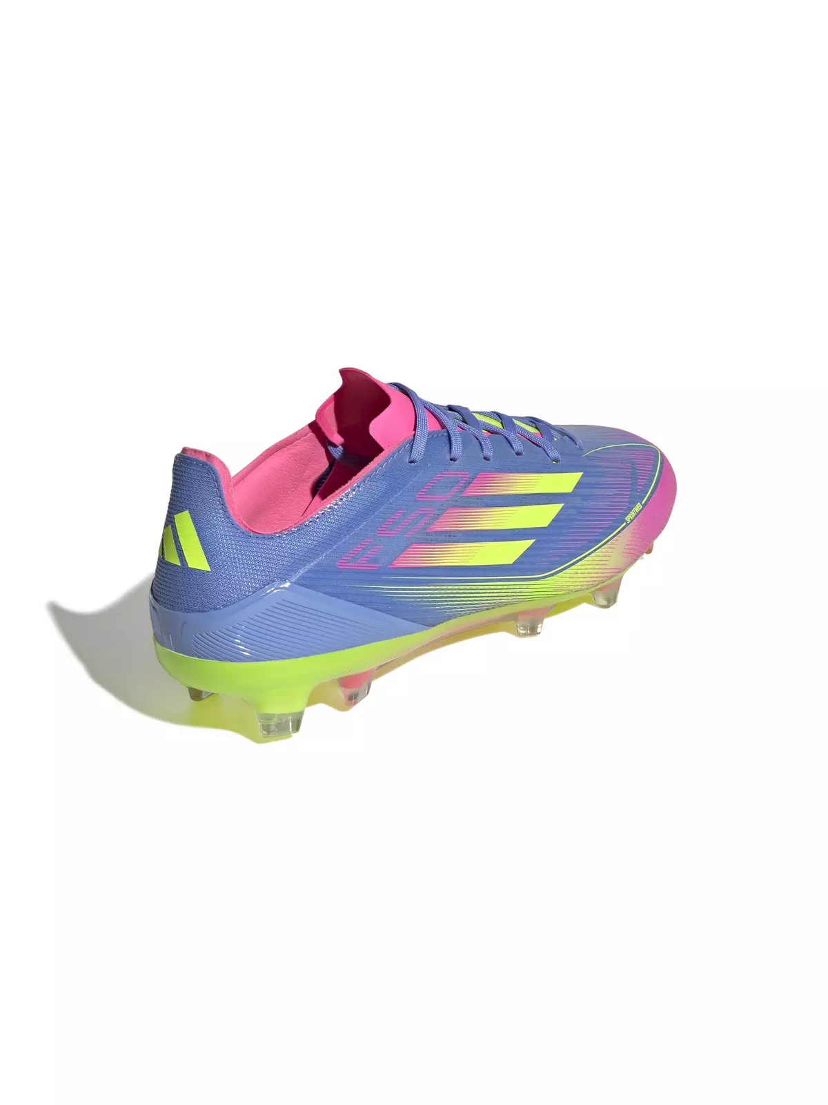 F50 Pro FG "Blue Fusion/Lucid Lemon/Lucid Pink" Unisex Soccer Cleat - 4