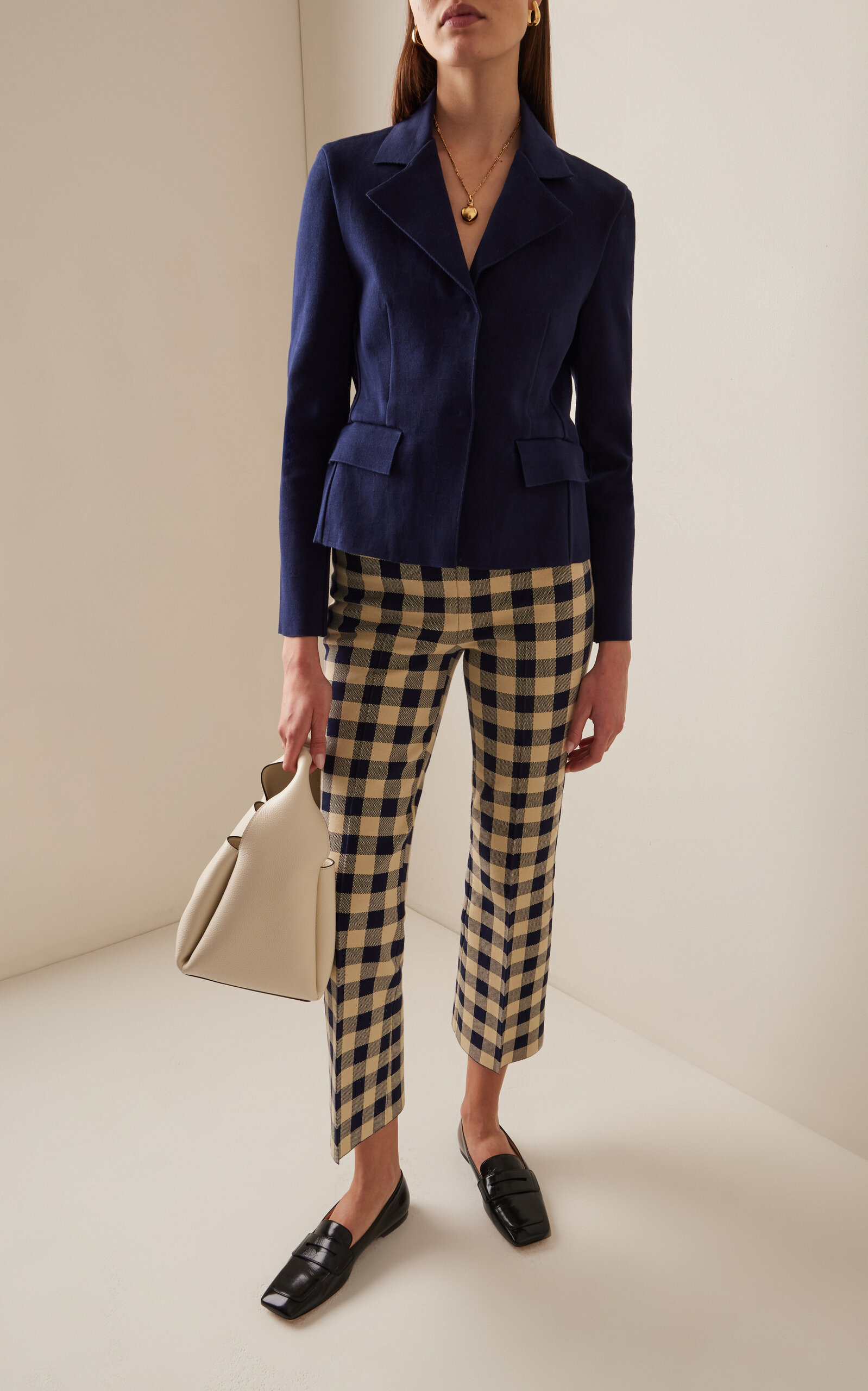 Remita Cotton-Blend Knit Jacket navy - 3