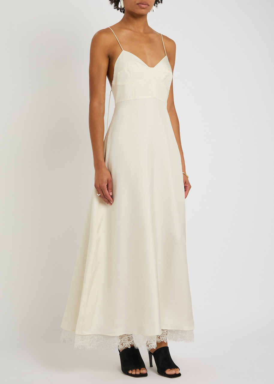 Rohe Lace-hem Silk Maxi Dress - 2