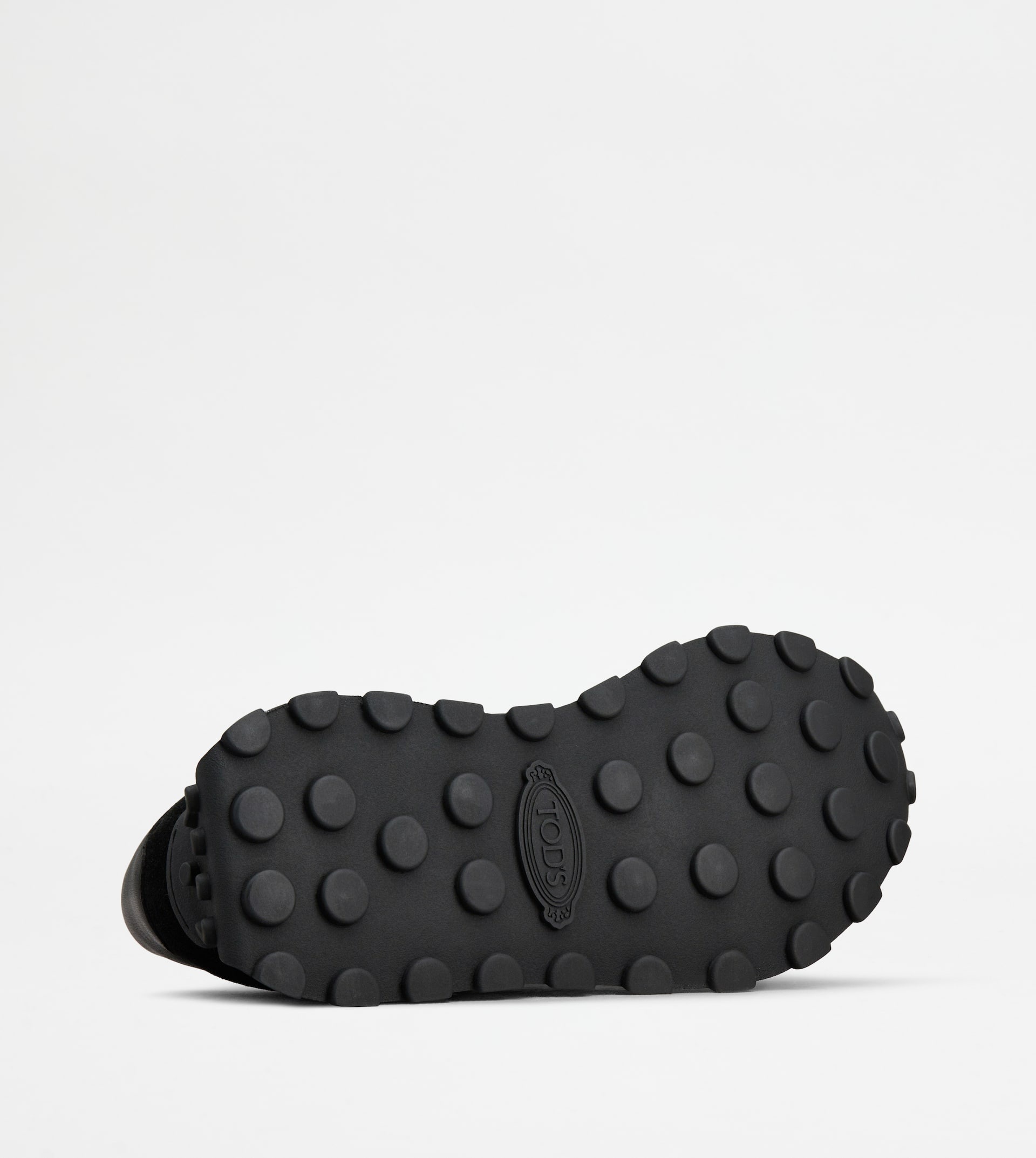 SNEAKERS IN LEATHER AND FABRIC - BLACK, WHITE - 4