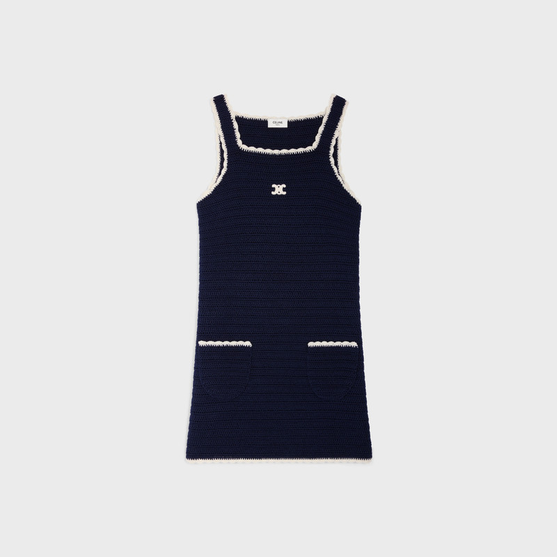 mini dress IN crocheted cotton 1