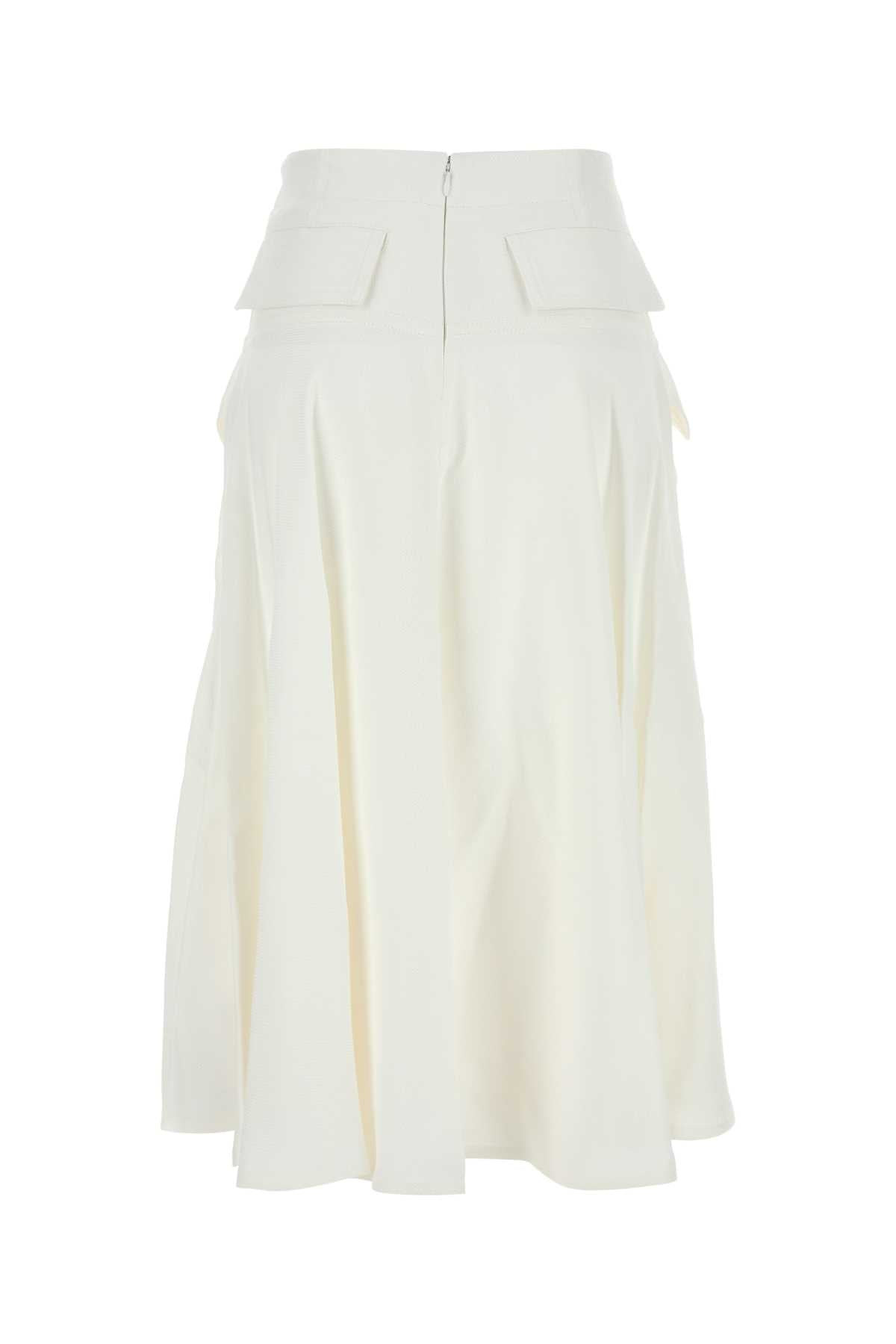 Bottega Veneta Women White Viscose Blend Skirt - 2