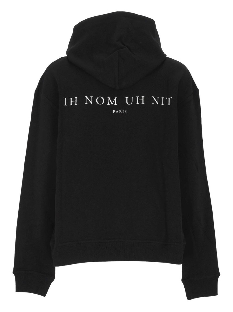 ih nom uh nit graphic-print hoodie outlook