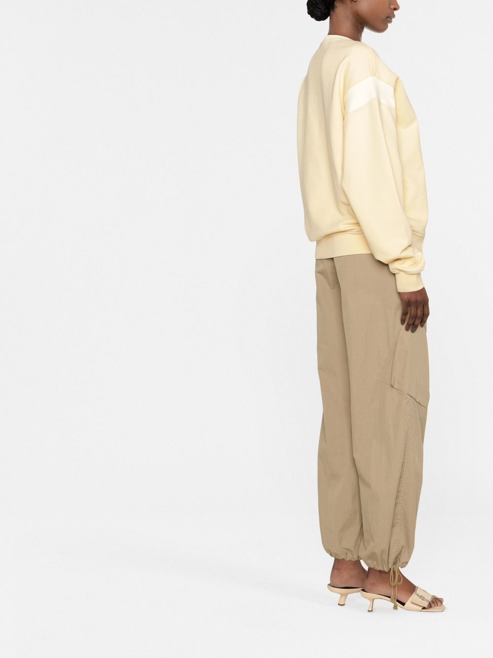 multi-panel long-sleeve sweatshirt - 3