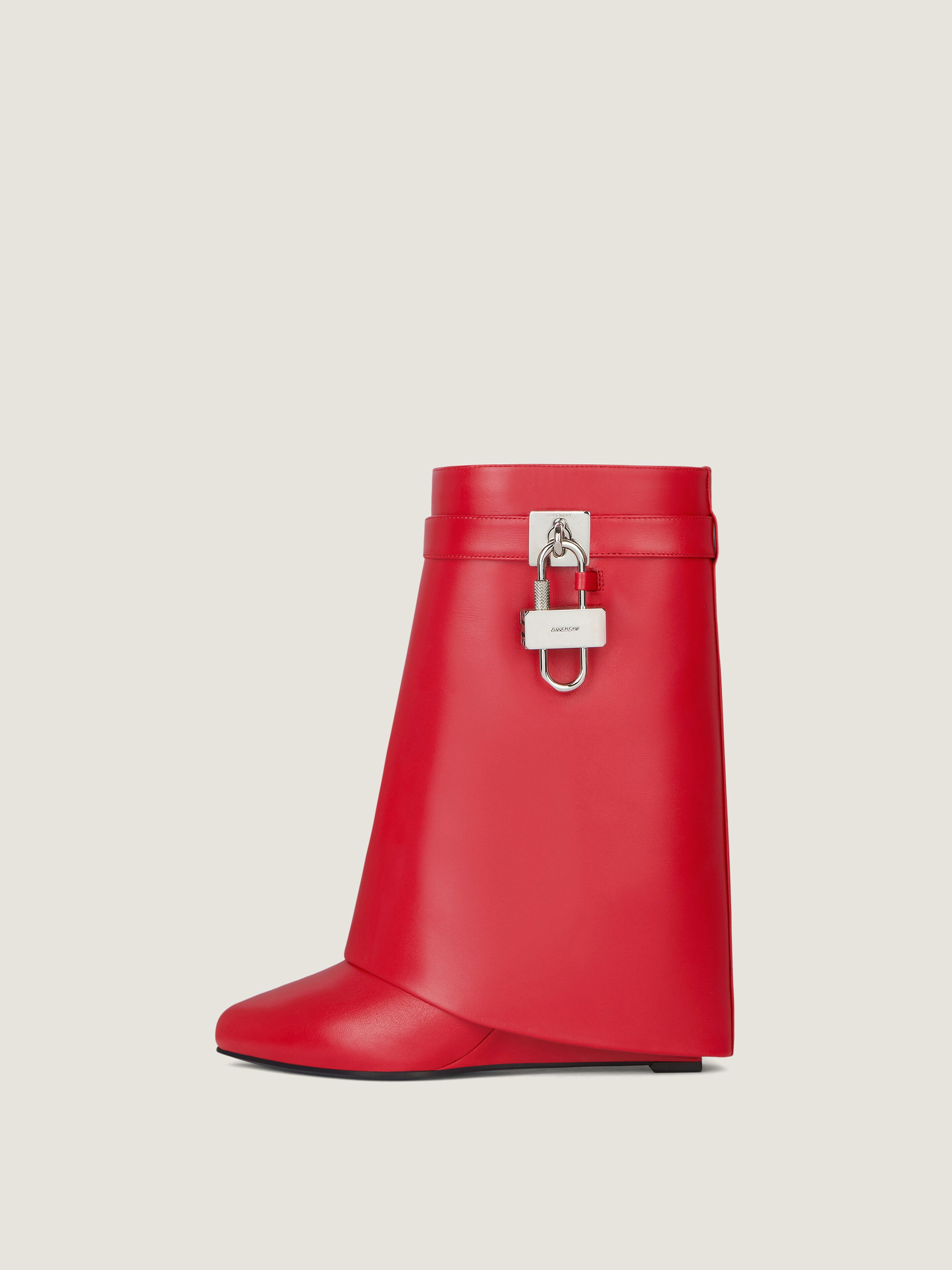 SHARK LOCK ANKLE BOOTS IN LEATHER - 2