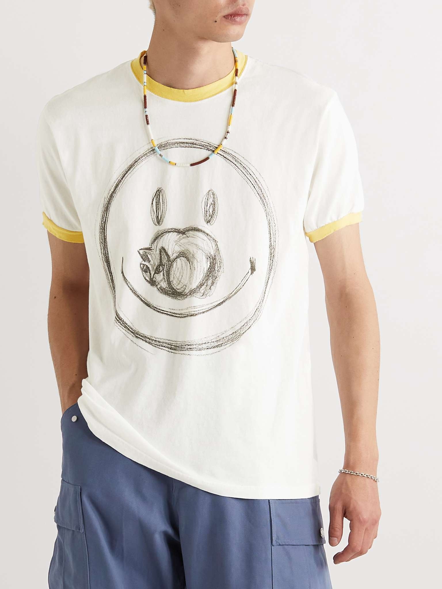 Printed Cotton-Jersey T-Shirt - 4