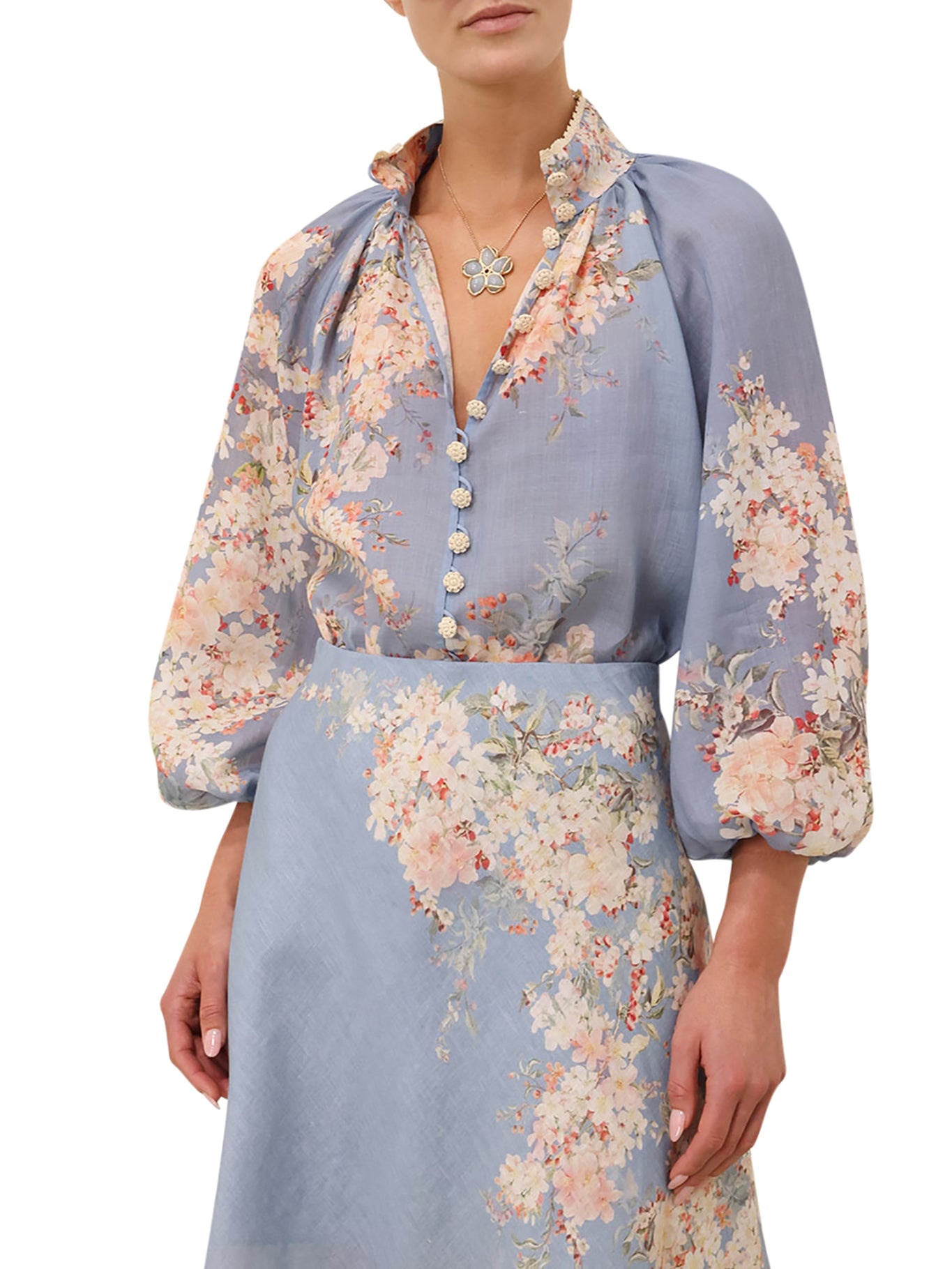 CASCADIAN BILLOW BLOUSE - 3