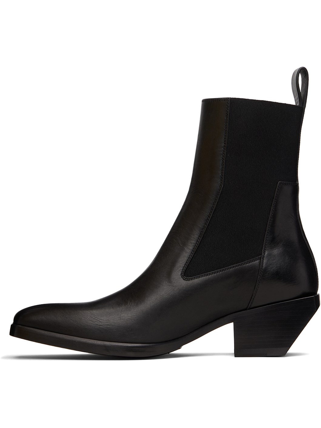 Black Concordians Heeled Sliver Chelsea Boots - 3