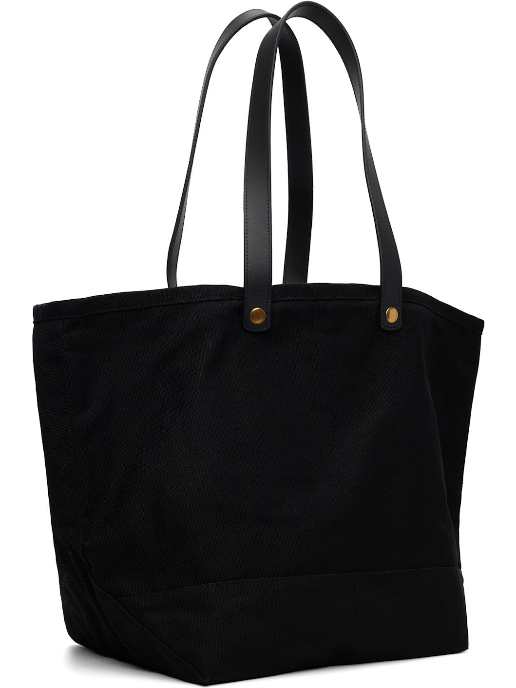 Black Utility Shopper Tote - 3
