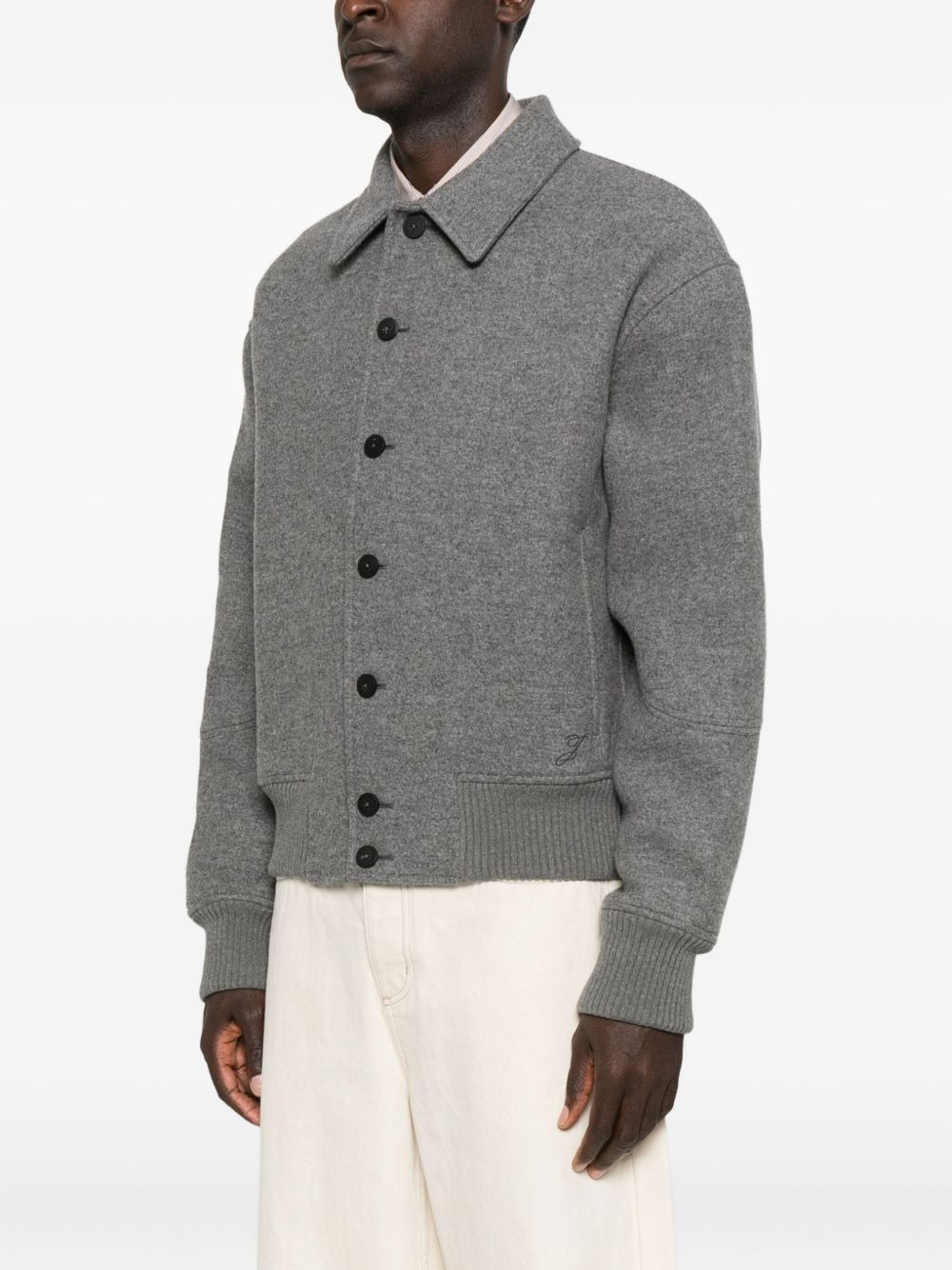 wool bomber jacket - 3