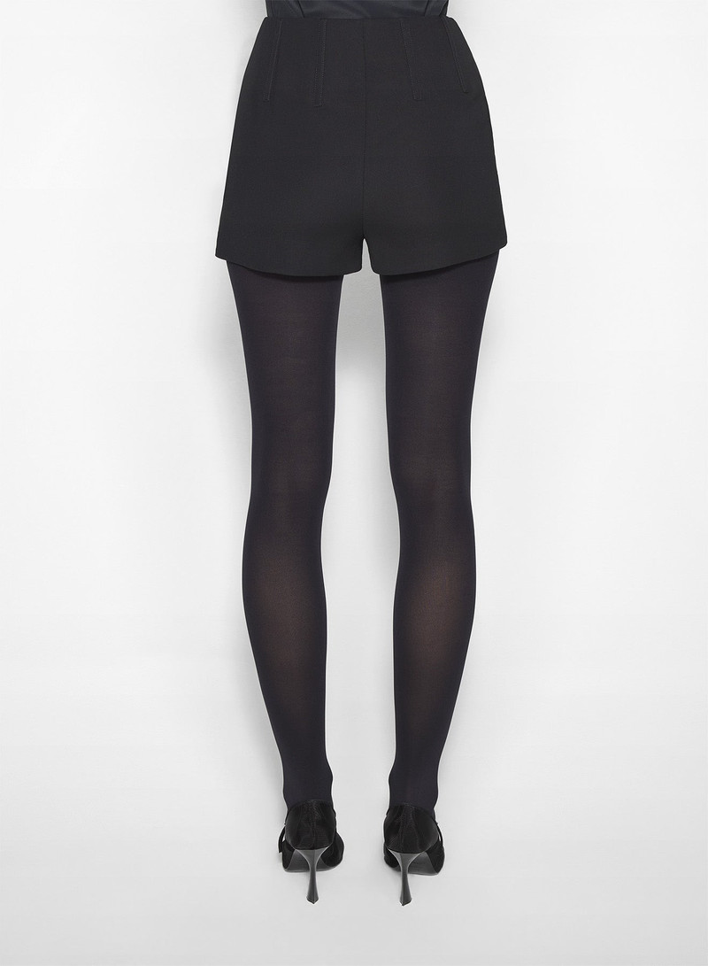 black tailored boned shorts 4