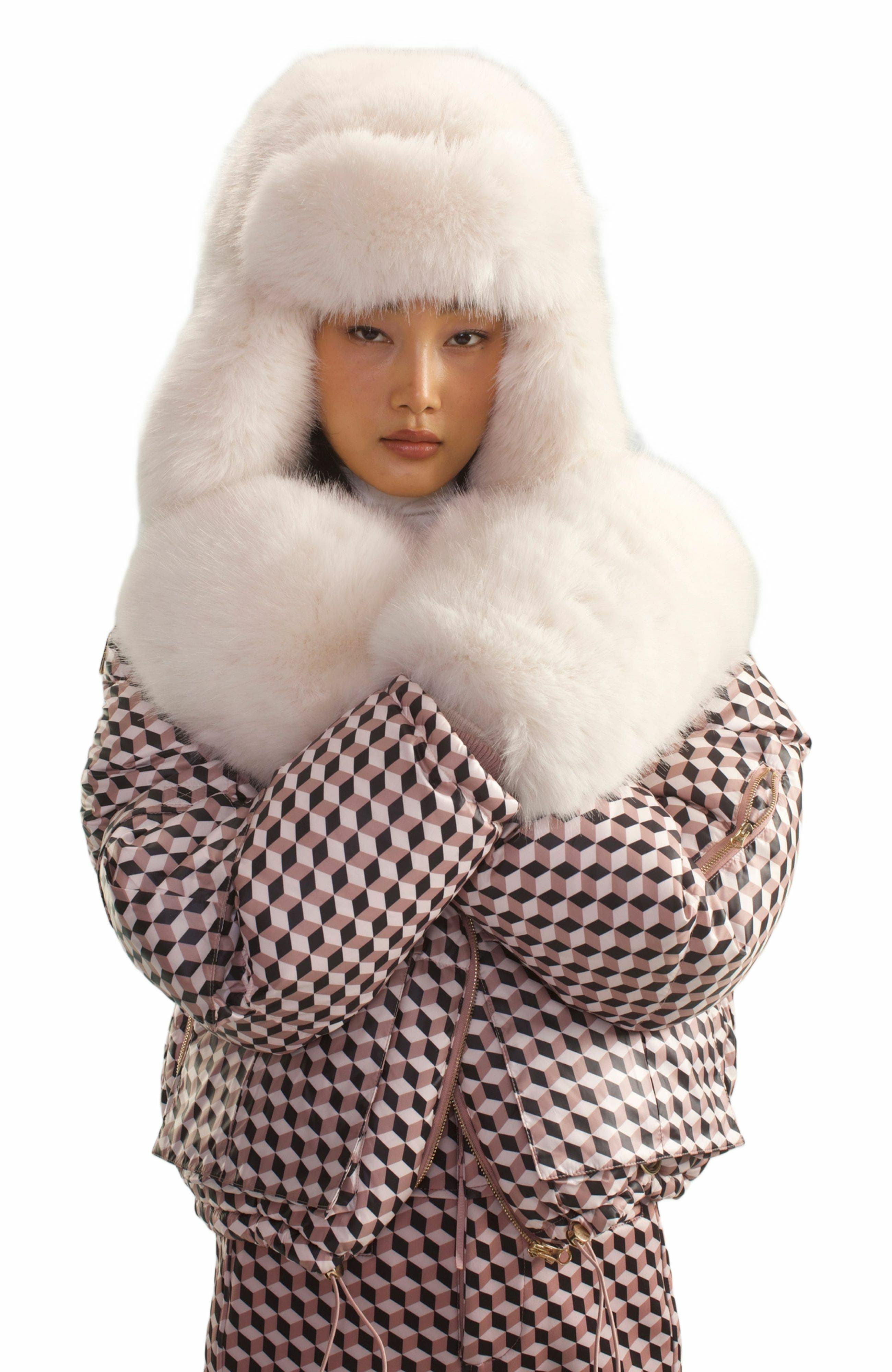 Cynthia Rowley Backcountry Puffer Jacket in Taupe Multi at Nordstrom - 4