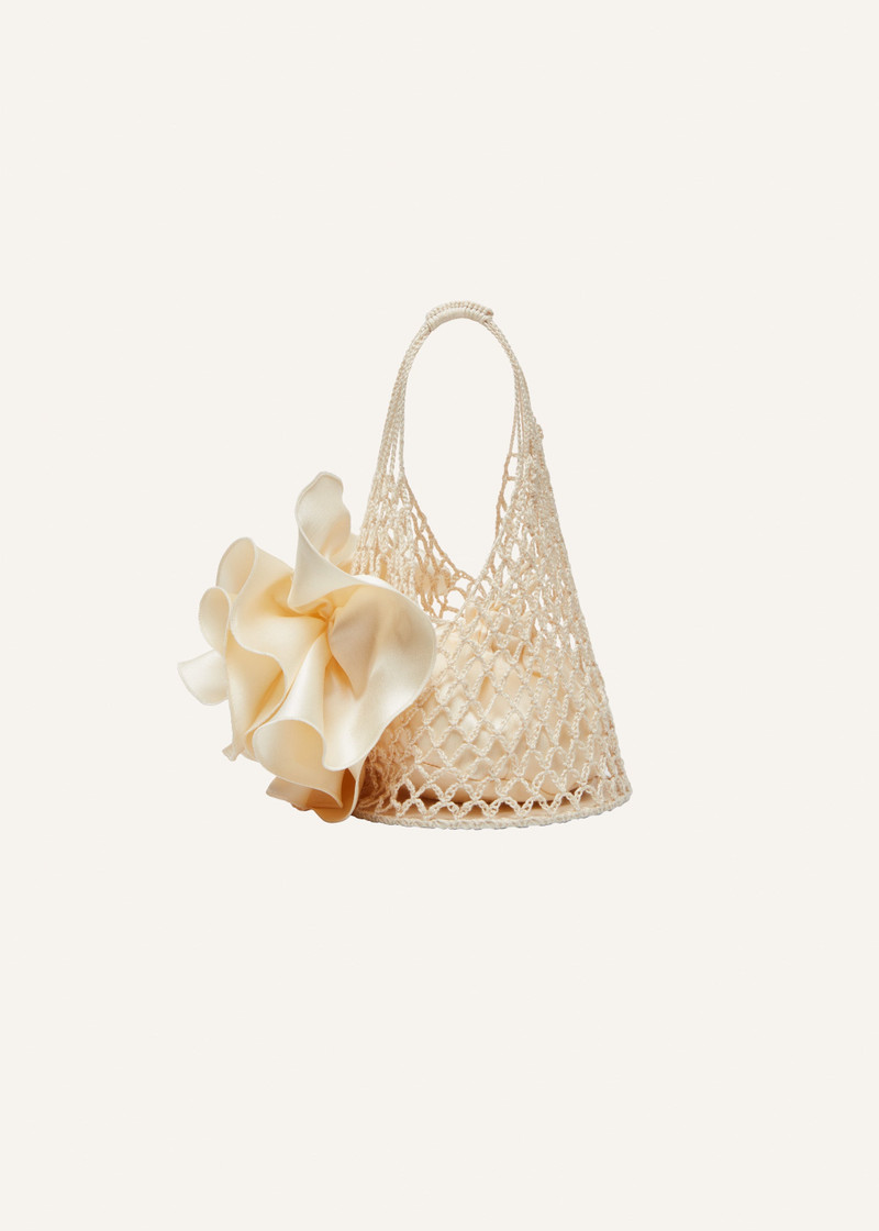 MAGDA BUTRYM Small Devana bag in cream outlook
