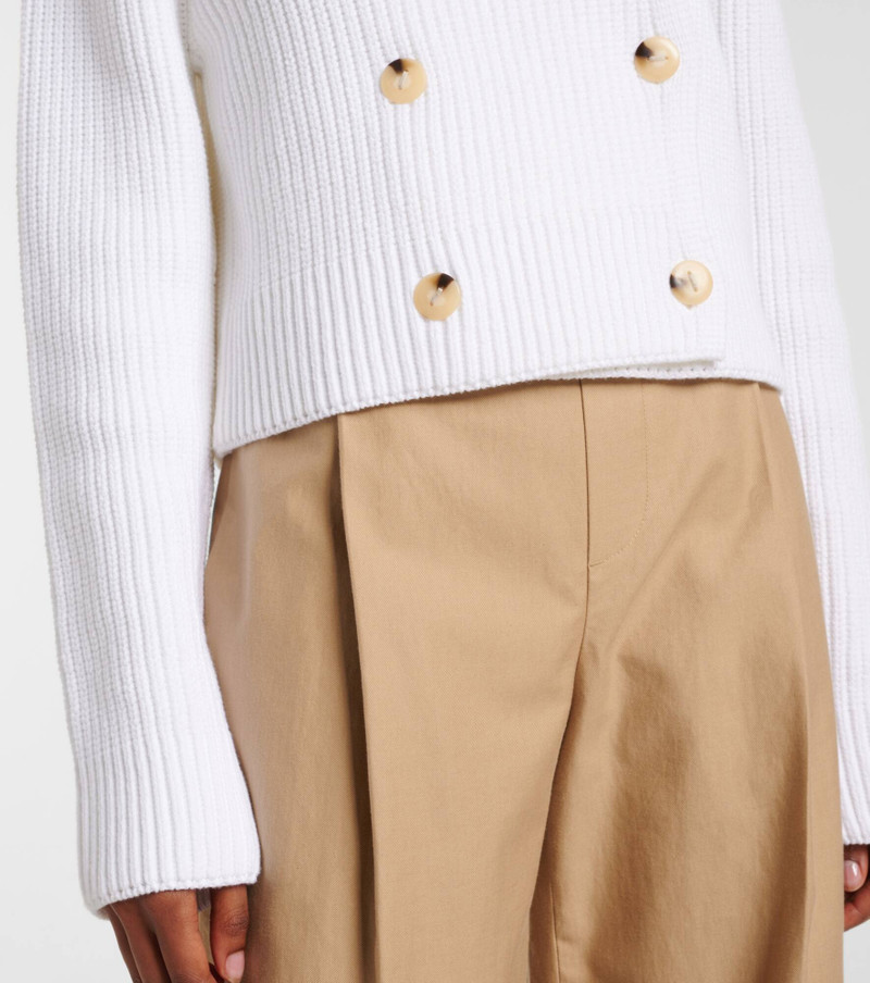 Double-breasted cotton-blend jacket 5