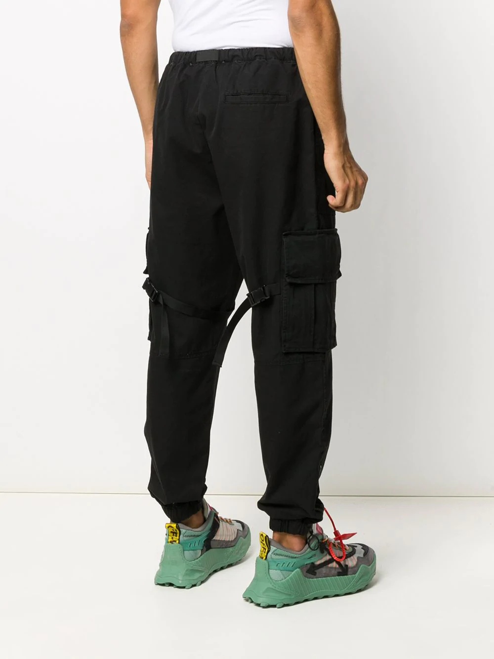 logo-print cargo trousers - 4