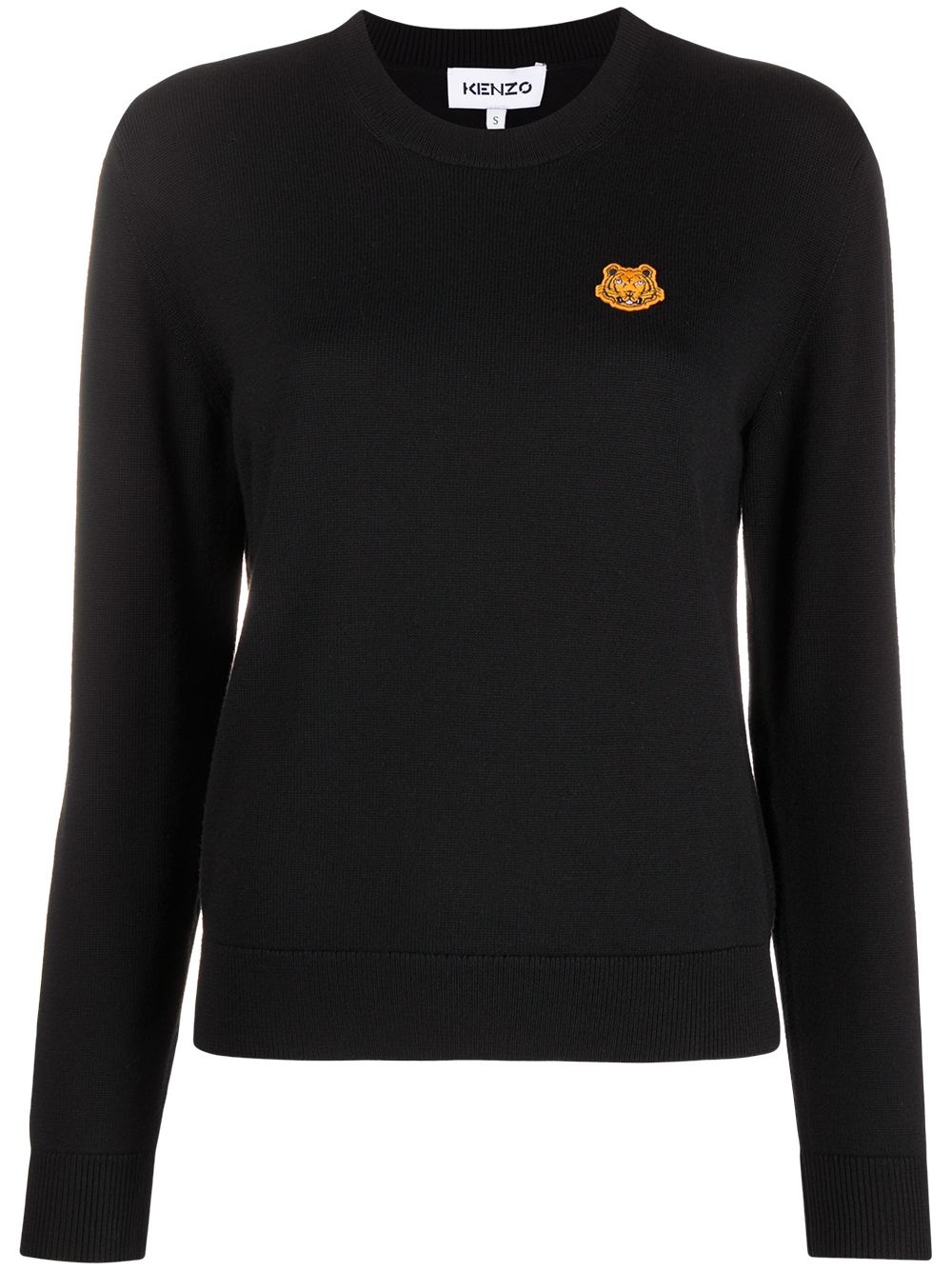 tiger-embroidered jumper - 1