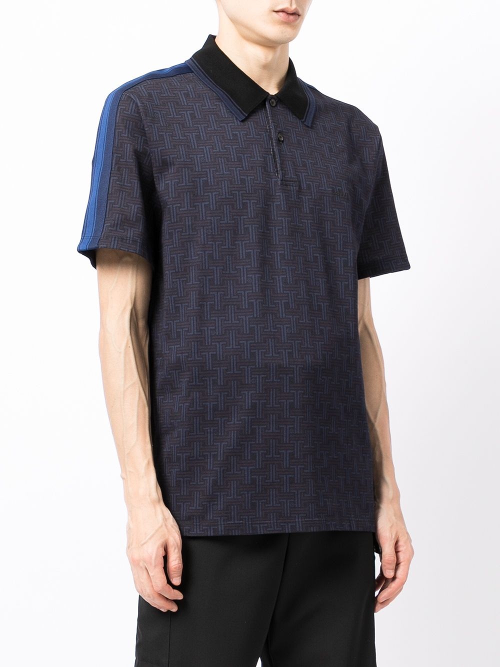 JL Maze-print polo shirt - 3