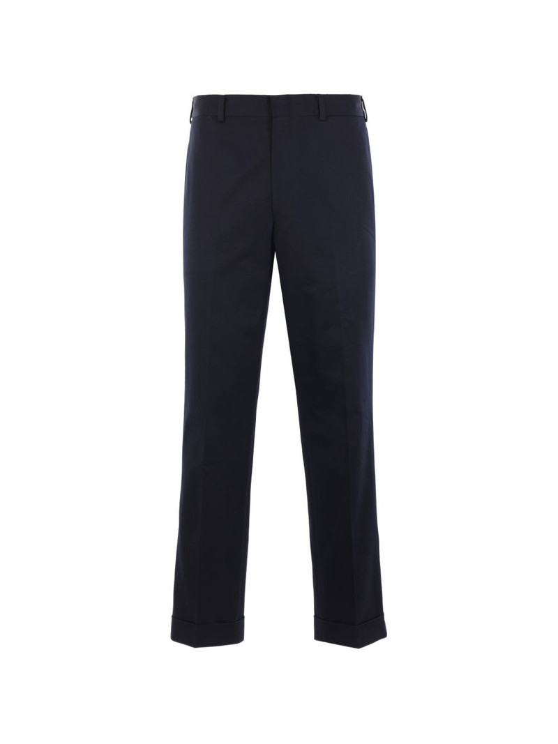 gabardine turn up trousers 1