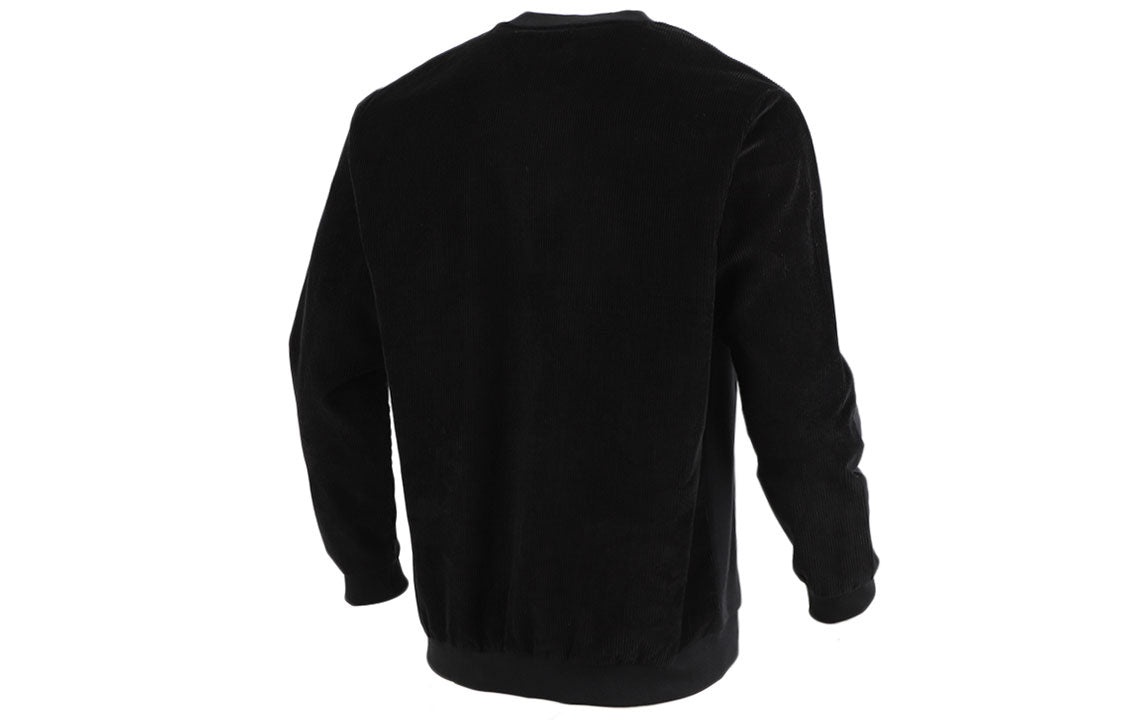 adidas originals Adv Crew logo Printing Casual Round Neck Pullover Sports Black GV0925 - 2