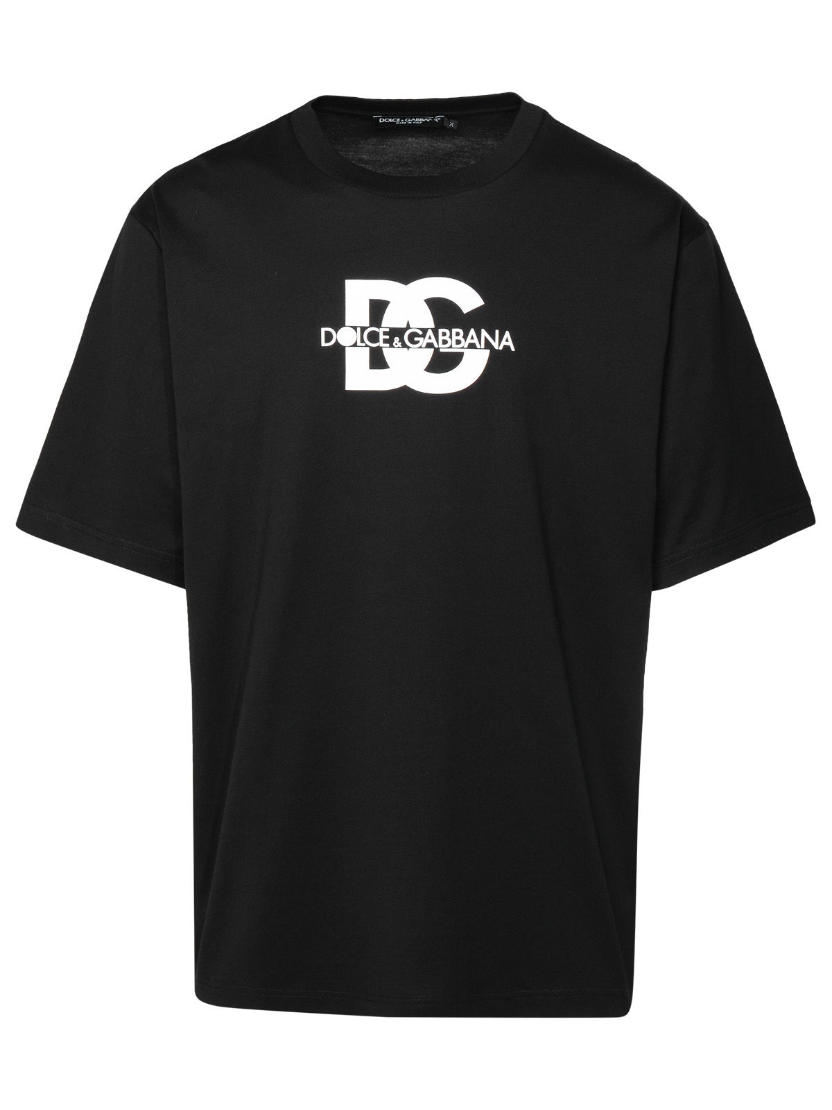 Dolce & Gabbana Man Black Cotton T-Shirt - 1