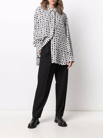 NINA RICCI geometric-print button-up shirt outlook