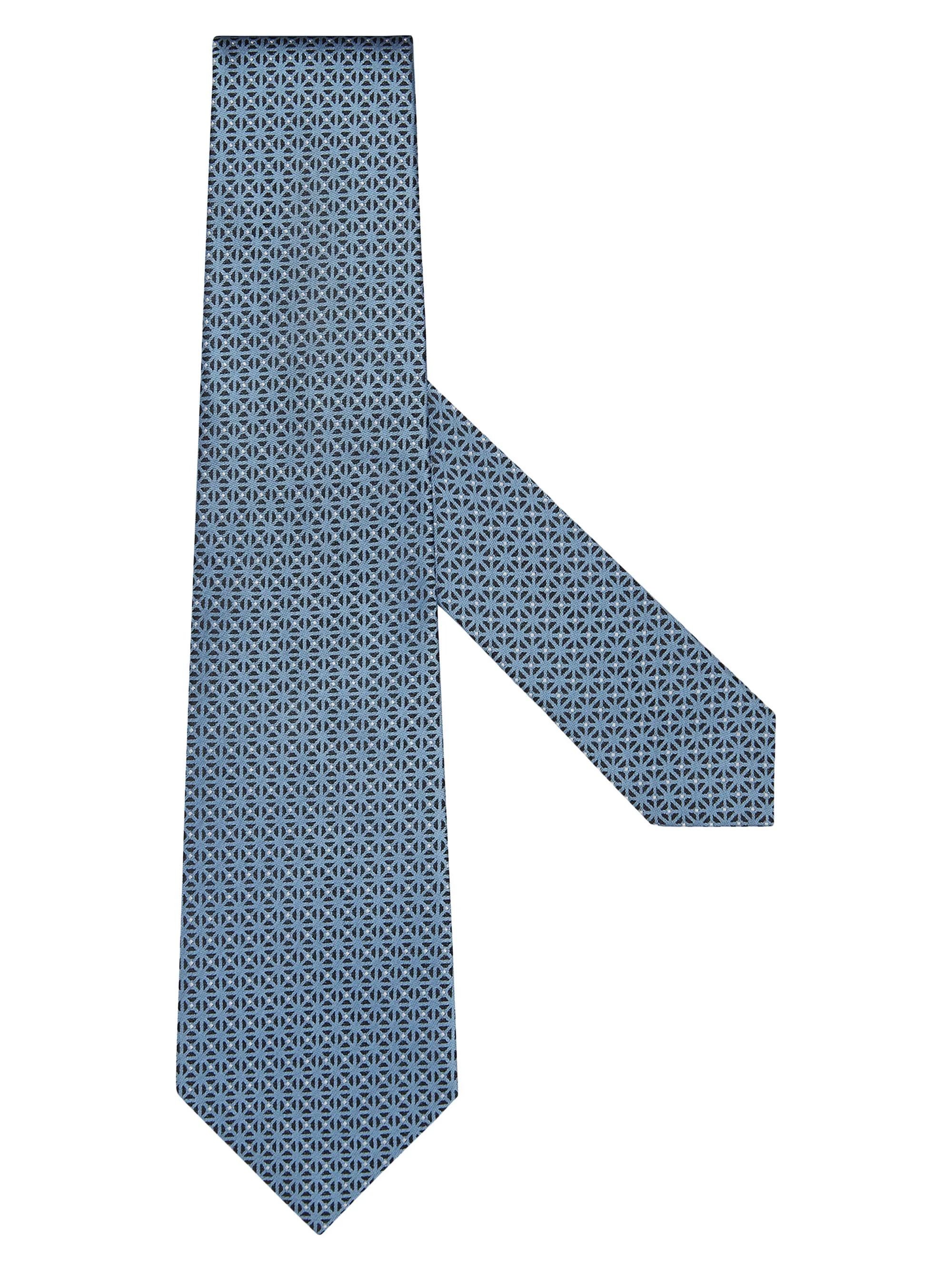 Men's Geometric Tie - Light Blue - 1