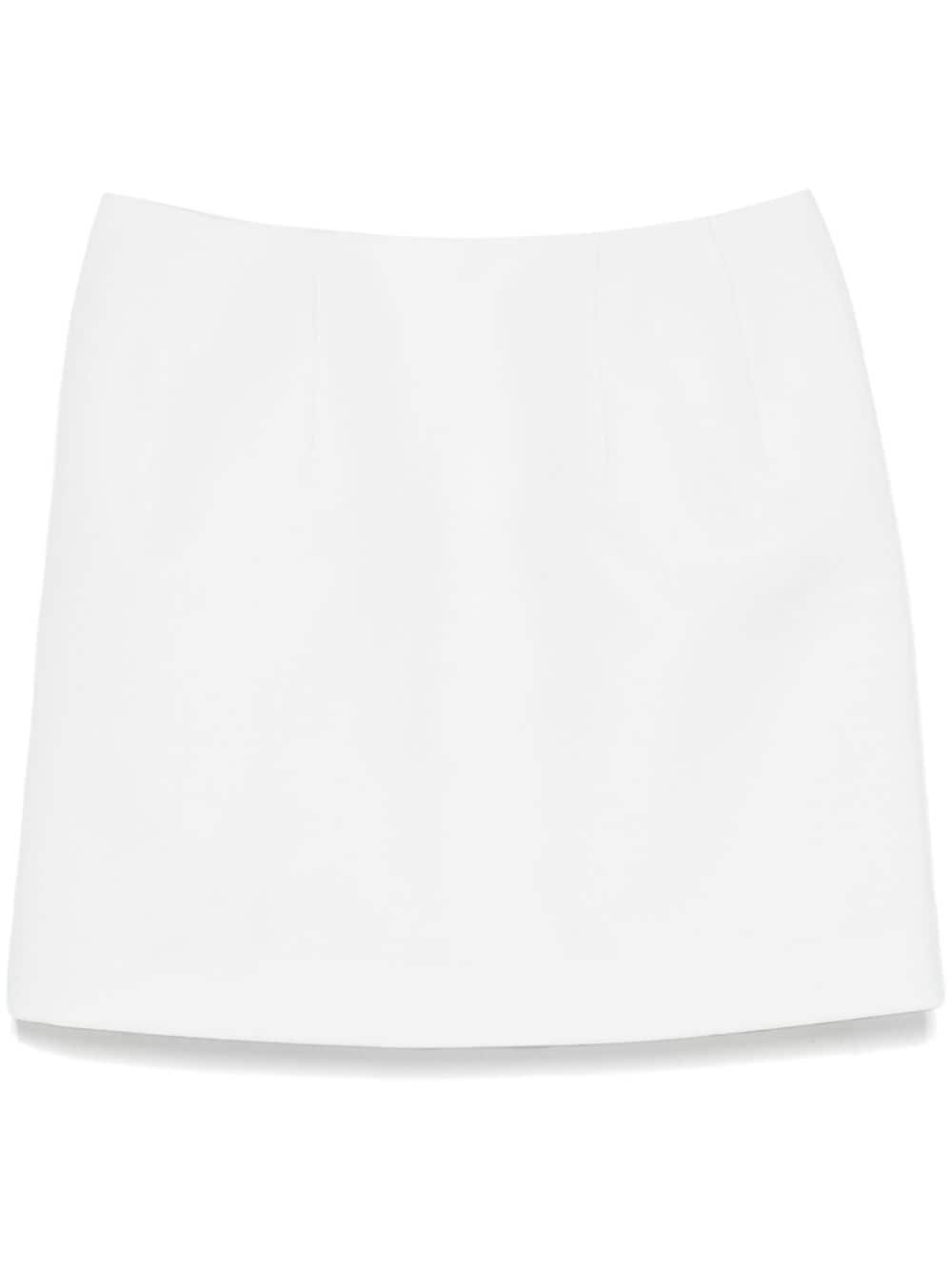 twill-weave mini skirt - 1