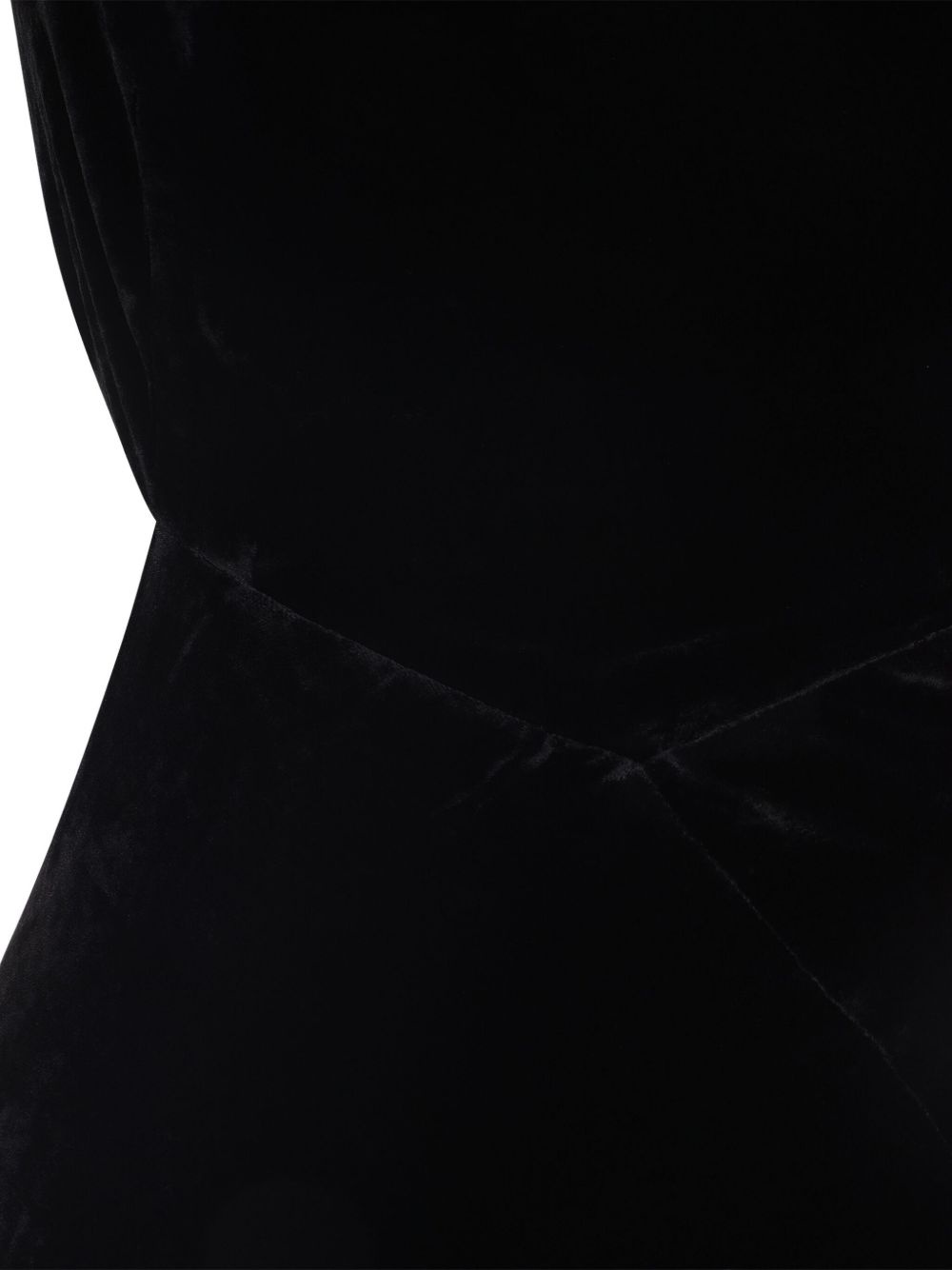 cut-out velvet dress - 3