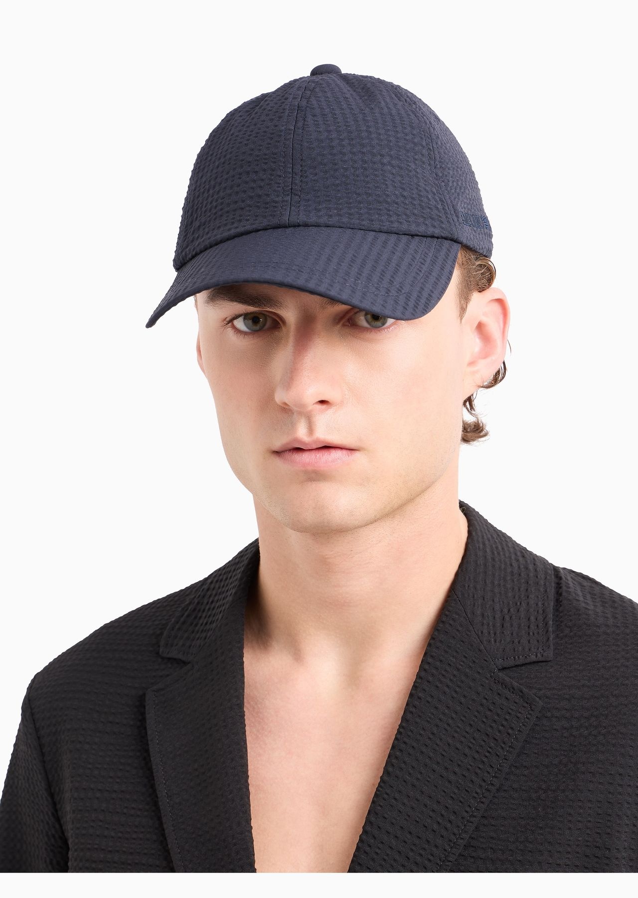 Baseball cap in technical seersucker fabric - 3