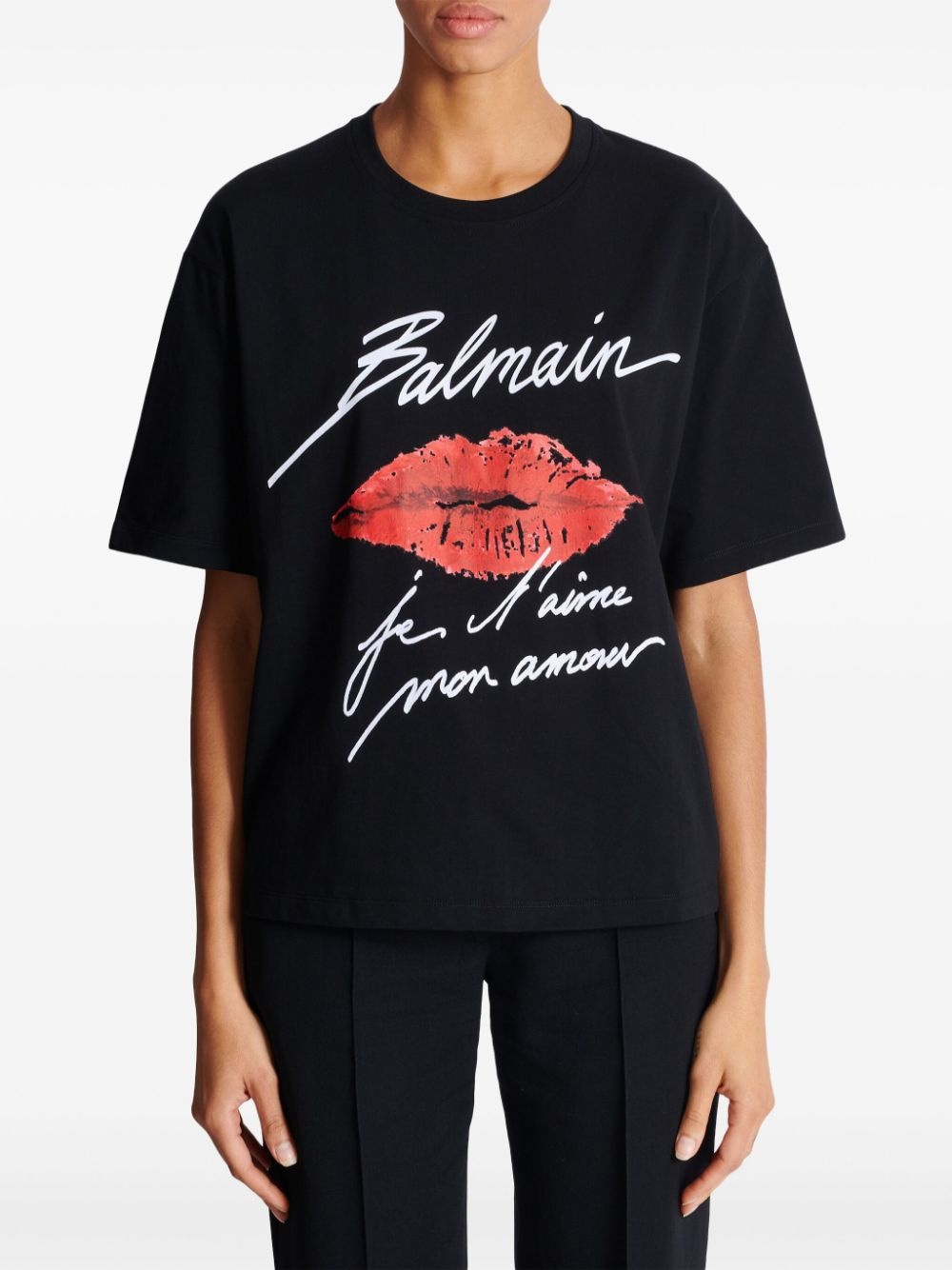 Kiss-print T-shirt - 5