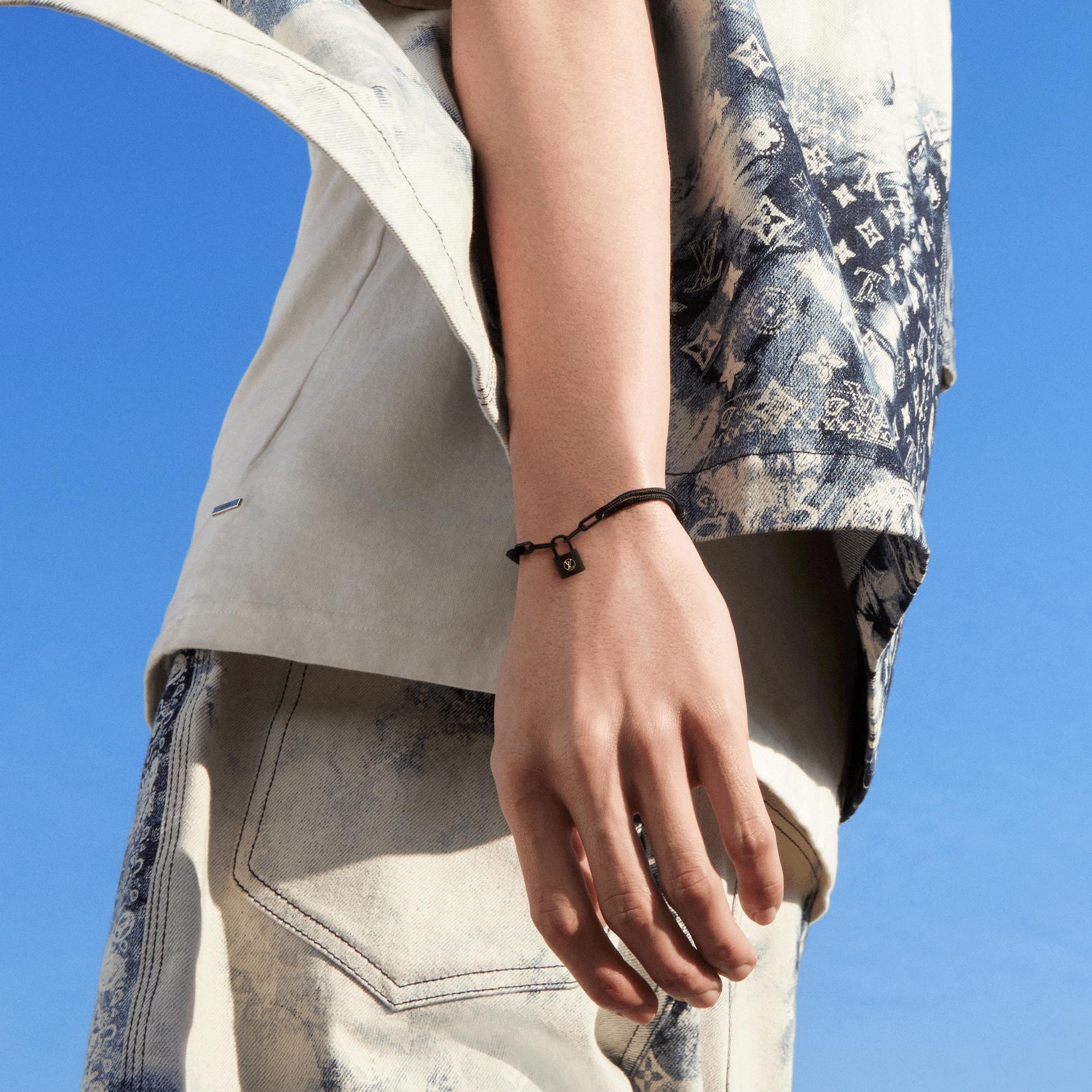 Silver Lockit X Virgil Abloh Bracelet, Black Titanium - 2