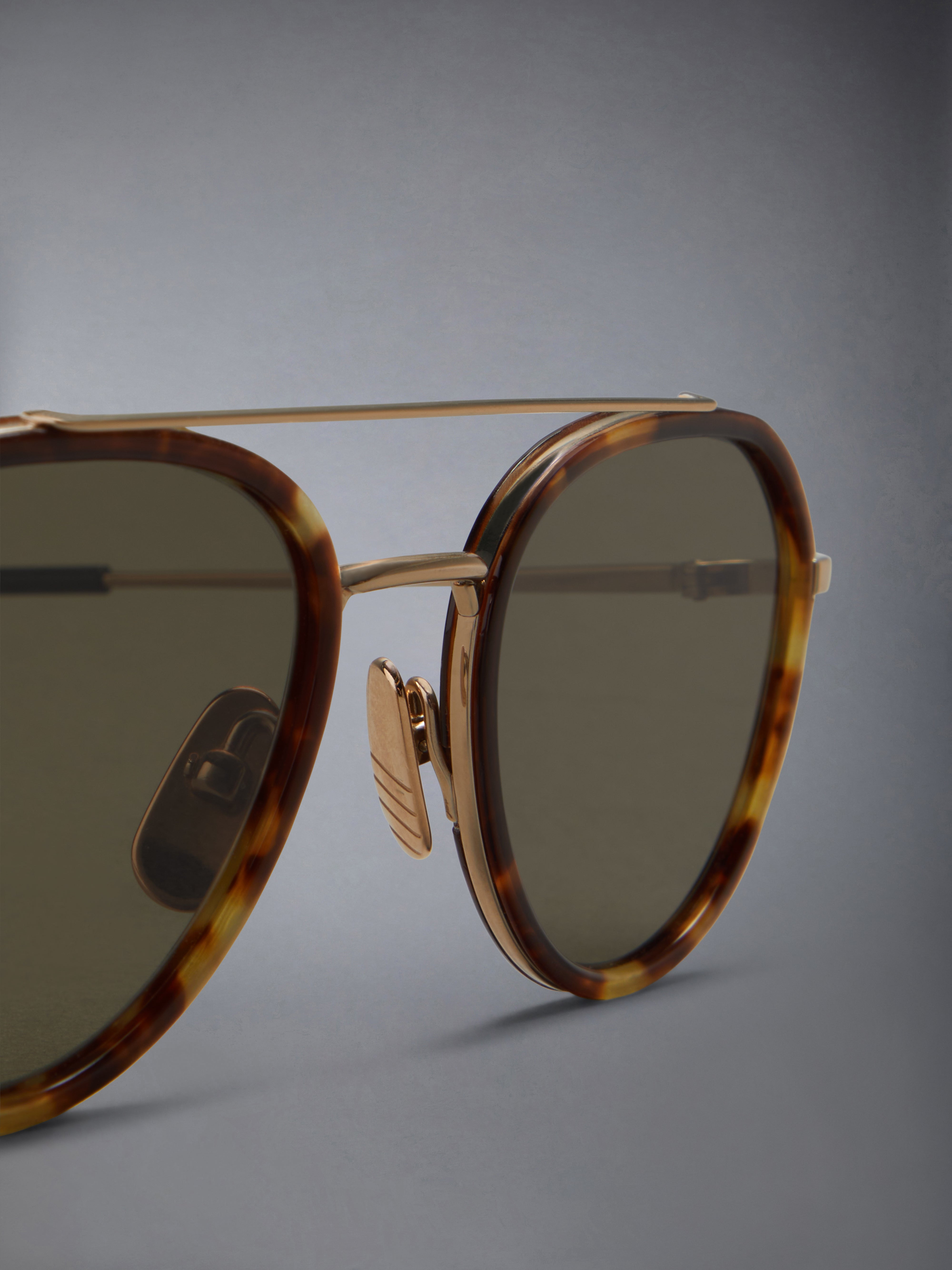 Acetate And Titanium Aviator Sunglasses - 7