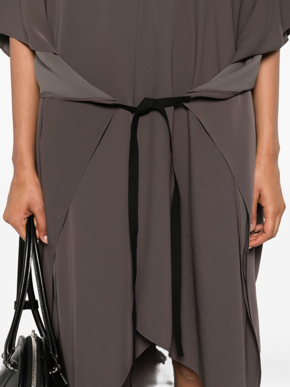 V-neck asymmetric day dress - 5