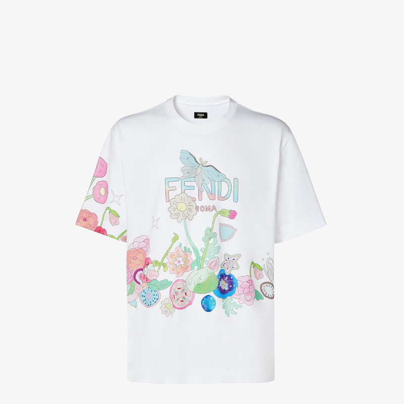Fantastic Fendi Future T-Shirt White cotton T-shirt 1