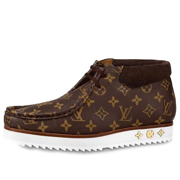 LOUIS VUITTON Mods Ankle Boots 'Brown Monogram' 1A81E6 - 1