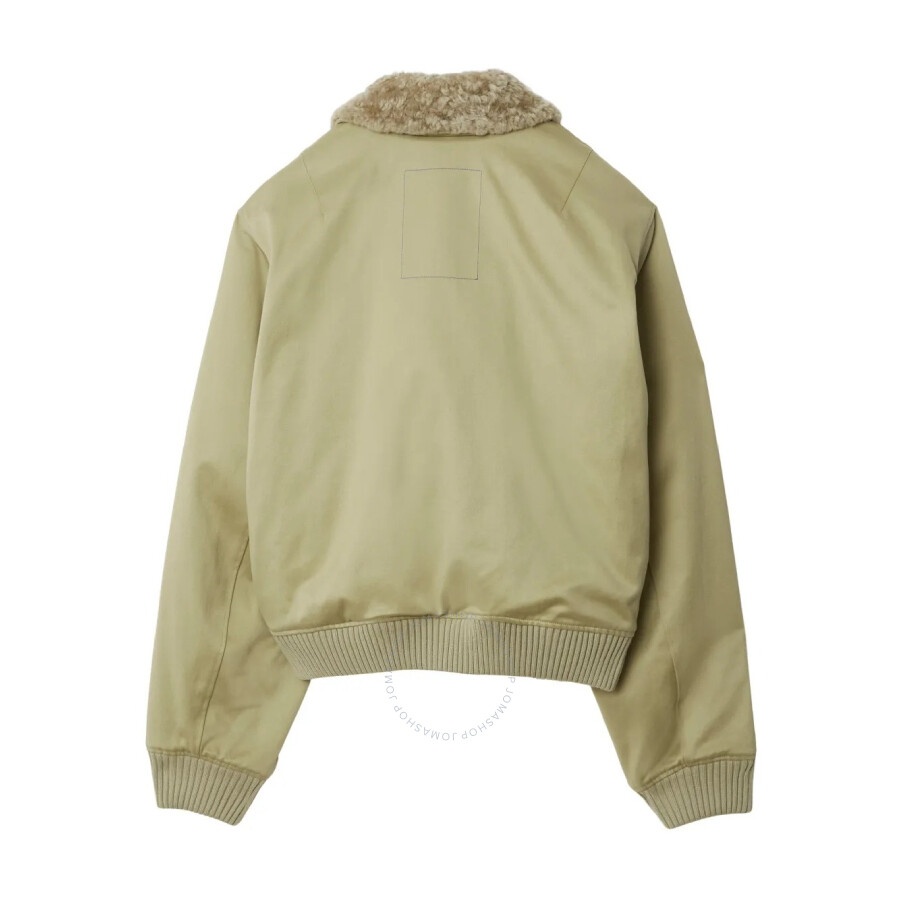 Burberry Shearling-Collar Bomber Jacket - 5