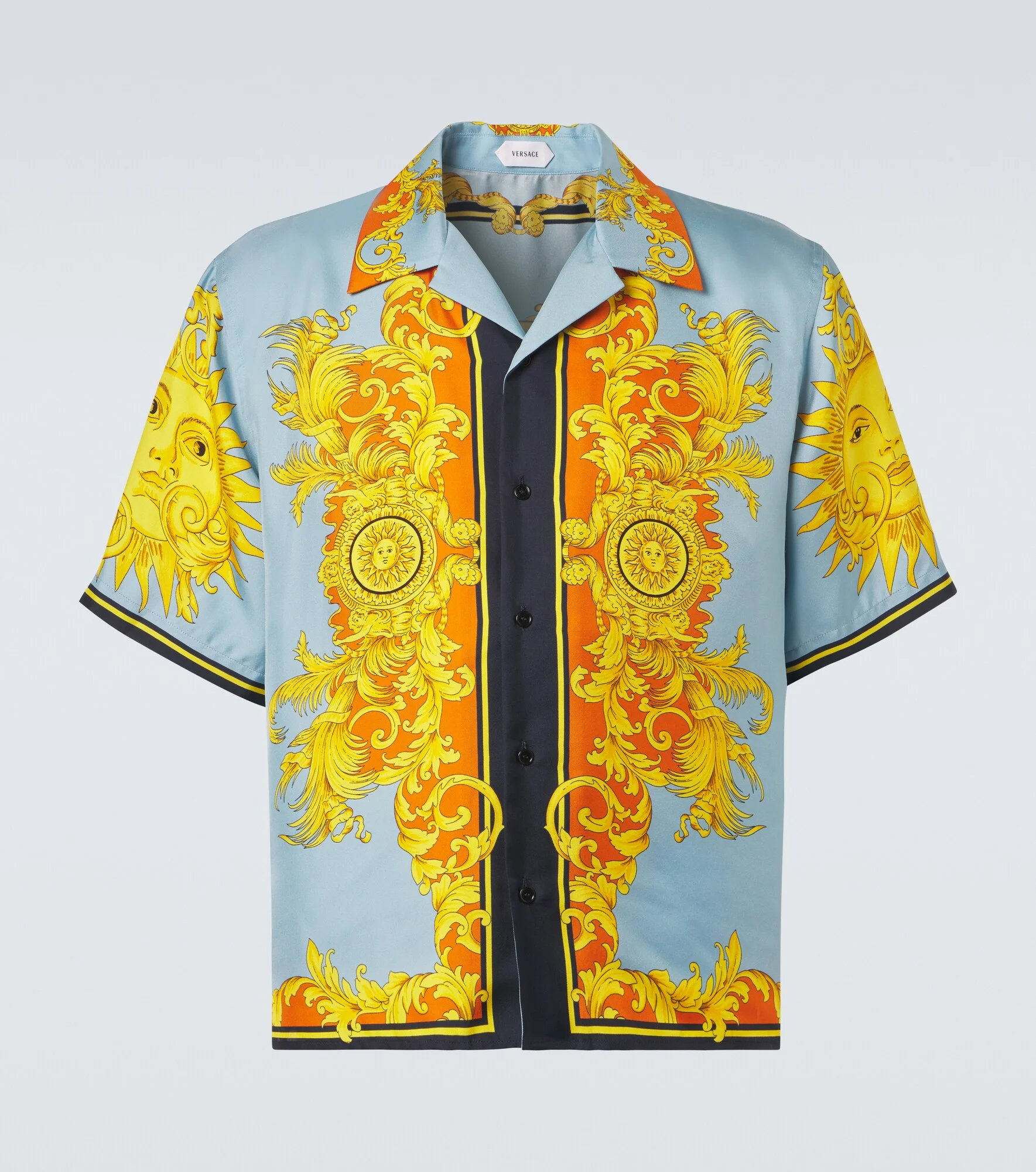 Printed silk shirt - 1