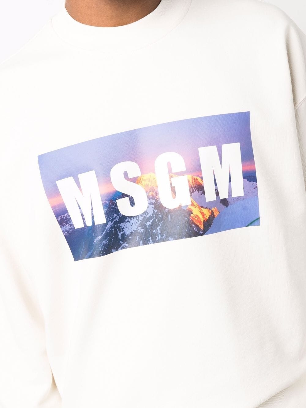 sunset-logo print sweatshirt - 5