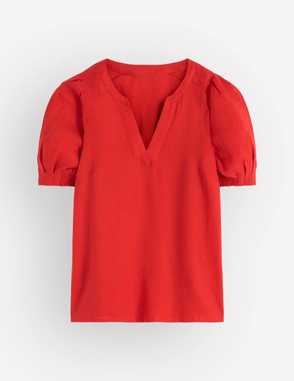 Rae Linen Top-Blood Orange - 1