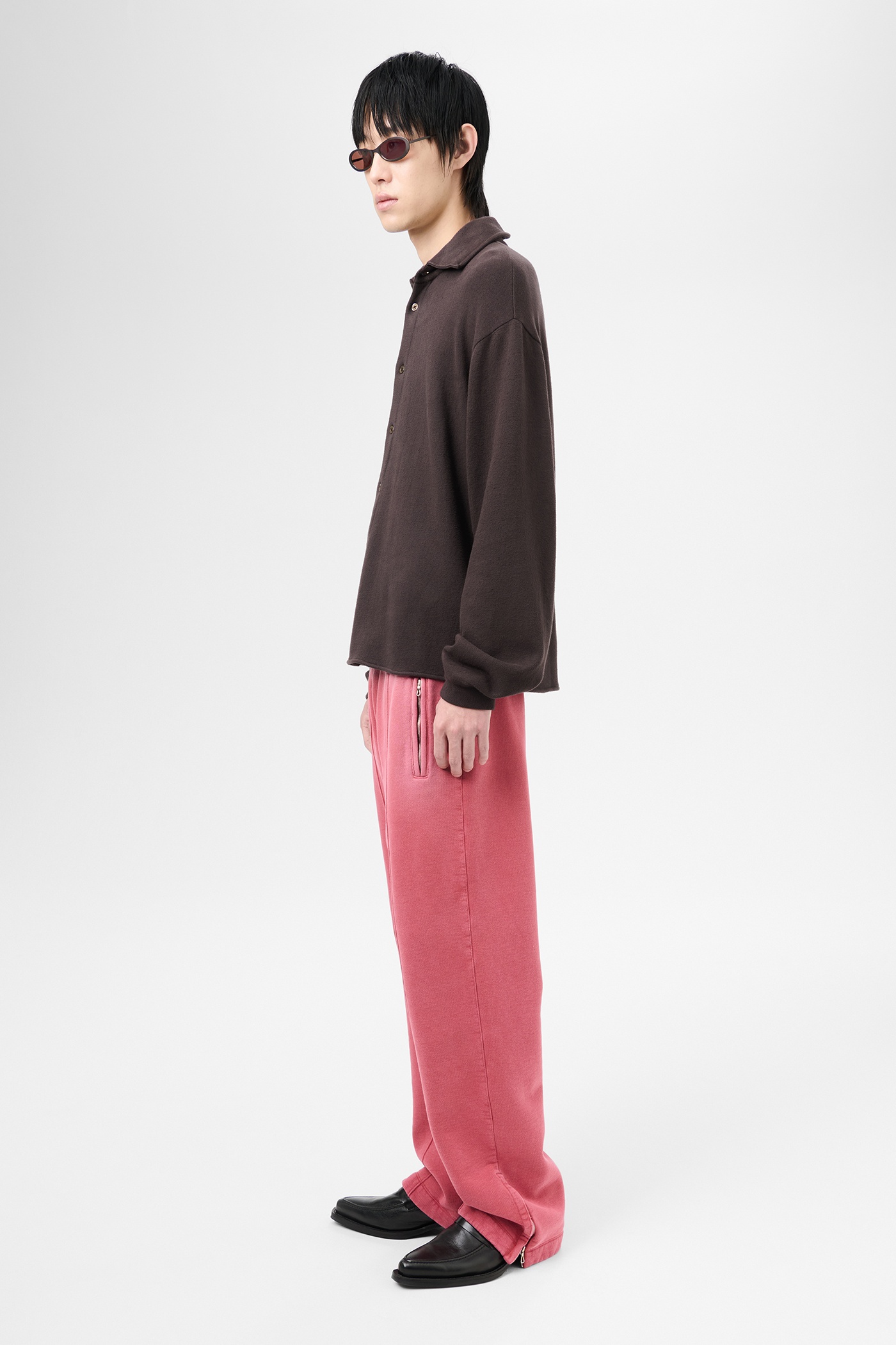 Recovery Shirt Deep Brown Fuzzy Fleece - 5