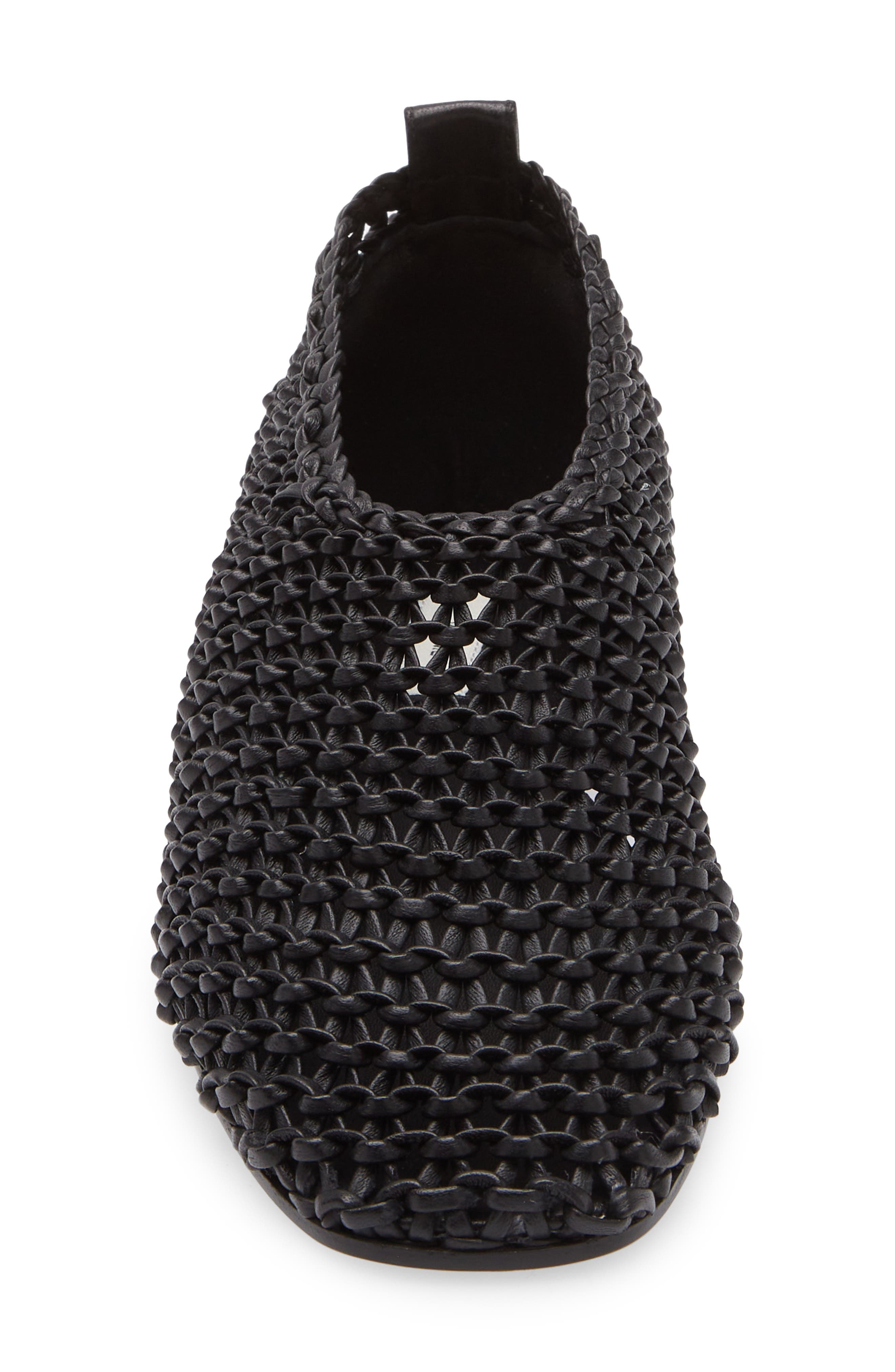 TOTEME Woven Leather Flat in Black at Nordstrom - 4