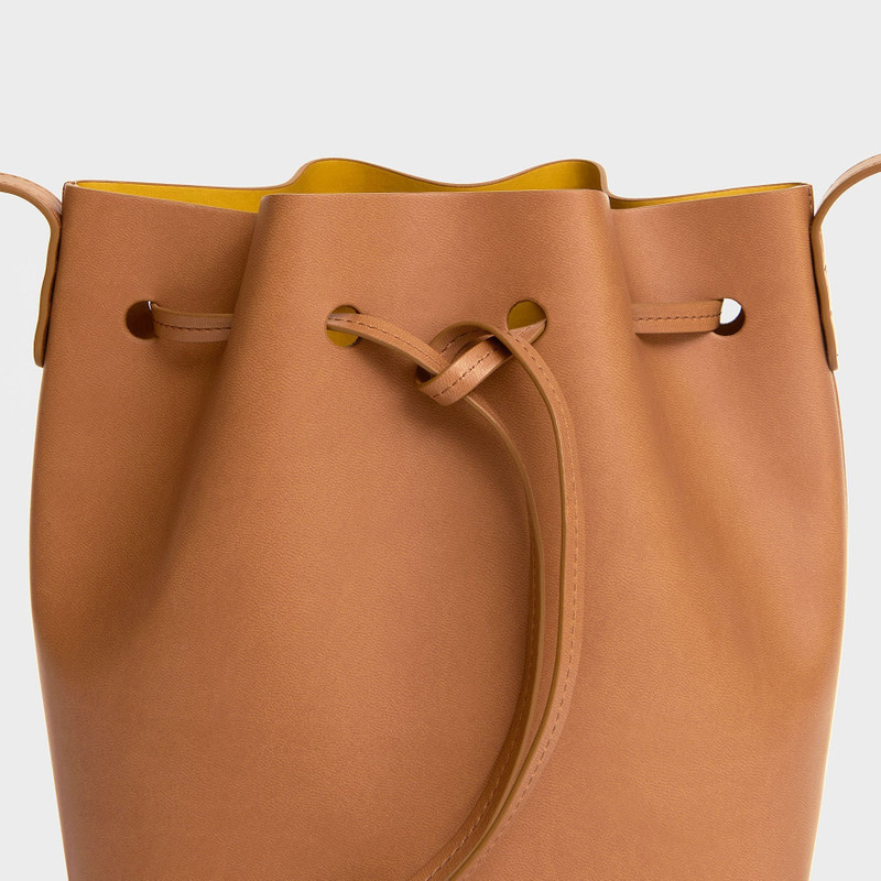 VEGAN APPLE LEATHER BUCKET BAG 3