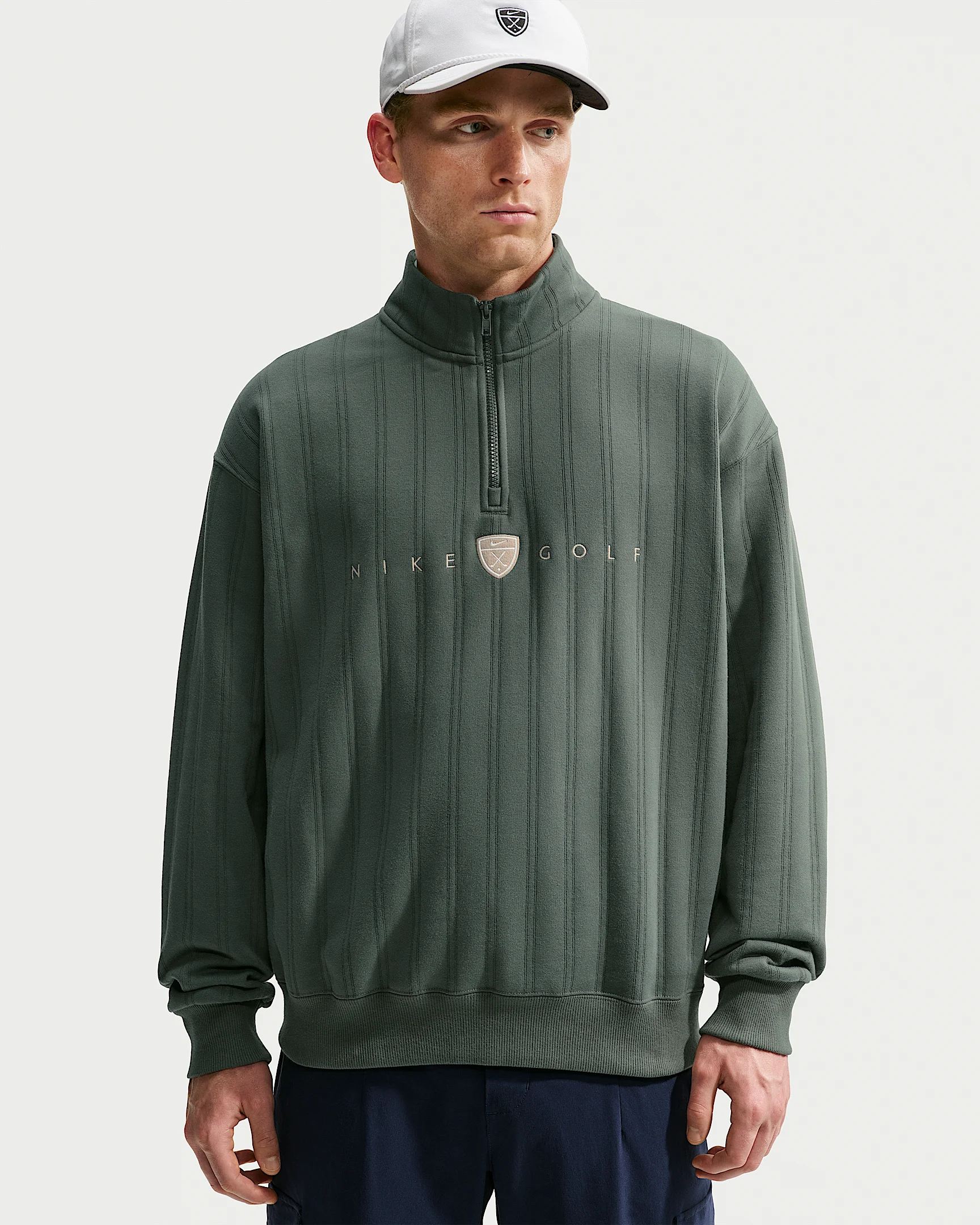 Nike Fairway Fresh Men's Therma-FIT Oversized 1/2-Zip Golf Top - 1