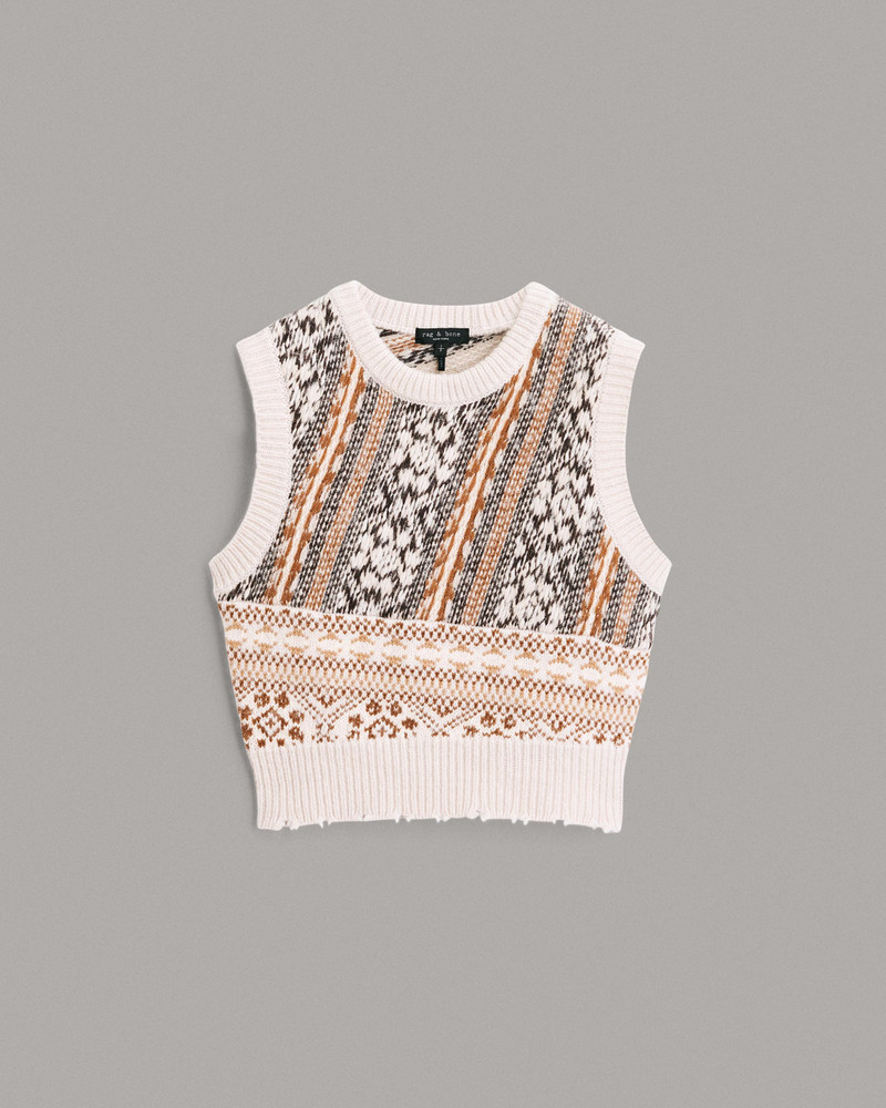 Hollis Merino Blend Fair Isle Vest
Cropped Fit Vest 1