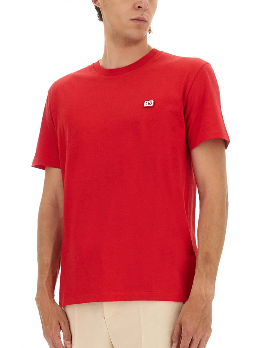 Valentino Men T-Shirt With Signature Vlogo - 4