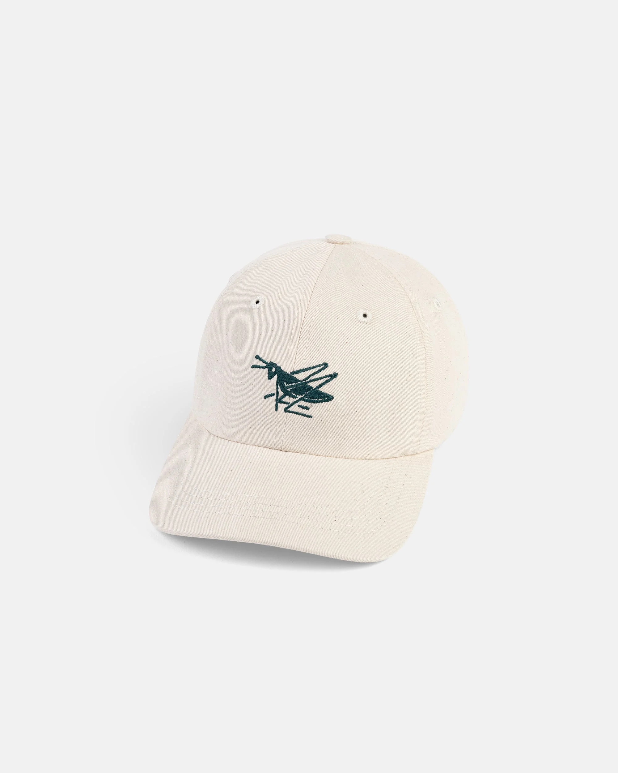 MADE-IN-USA NATURAL & GREEN GRASSHOPPER CLUB DAD HAT - 1